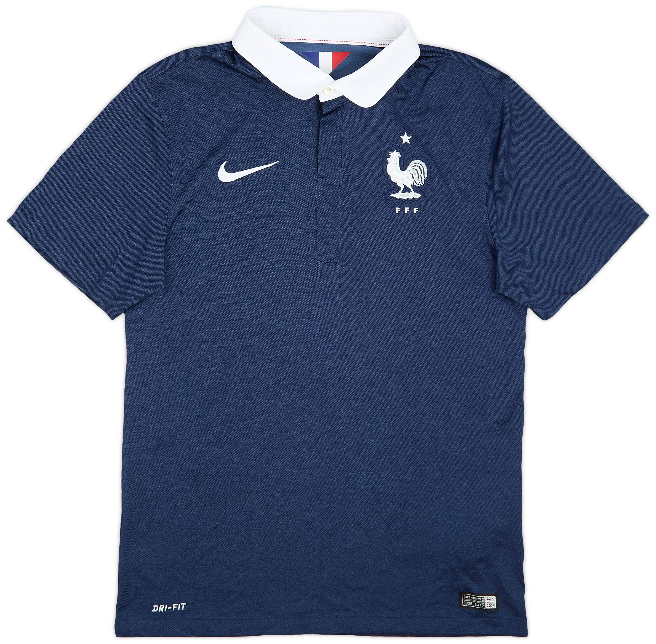 2014-15 France Home Shirt - 9/10 - (S)
