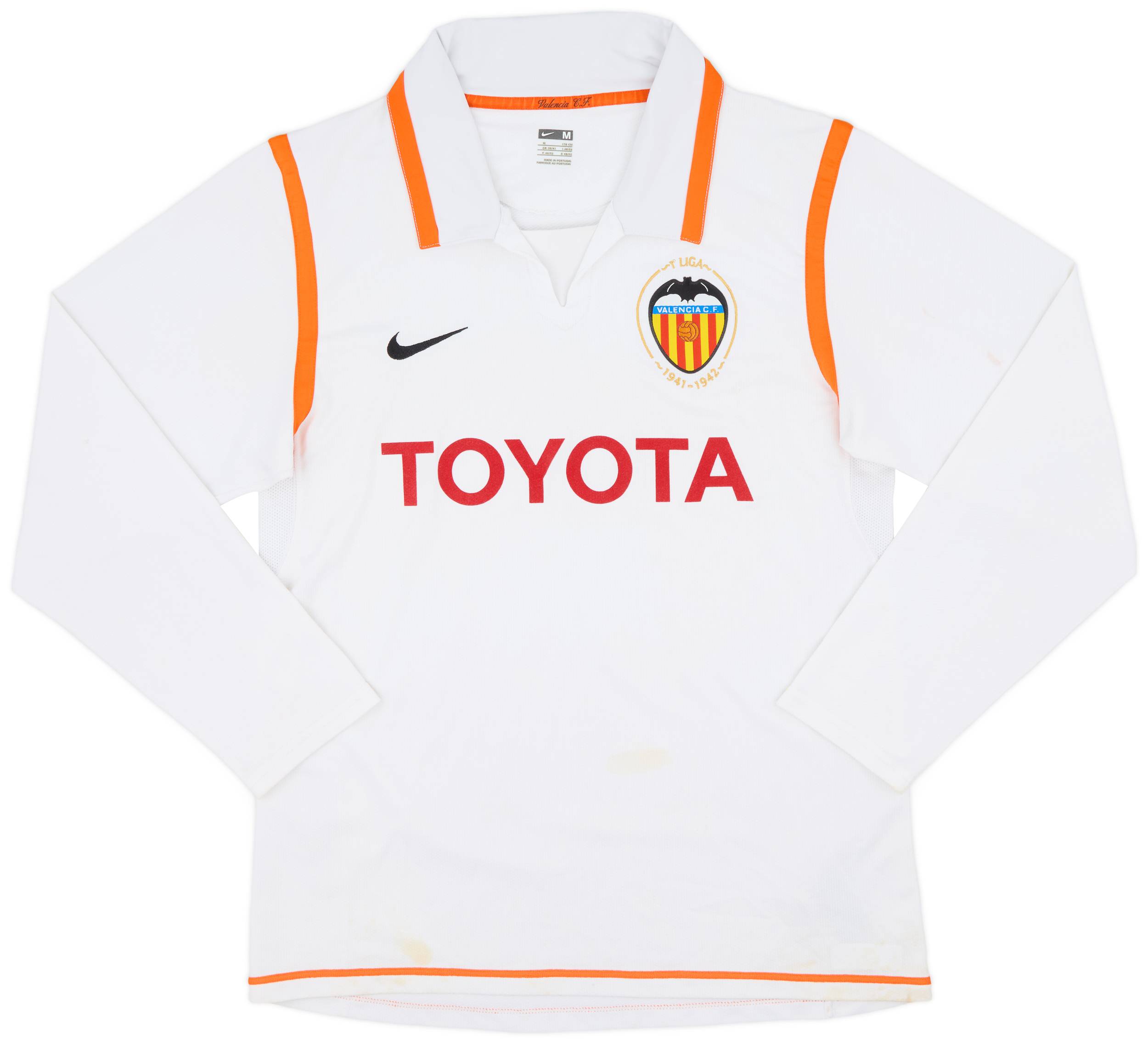 2007-08 Valencia Home L/S Shirt - 5/10 - (M)