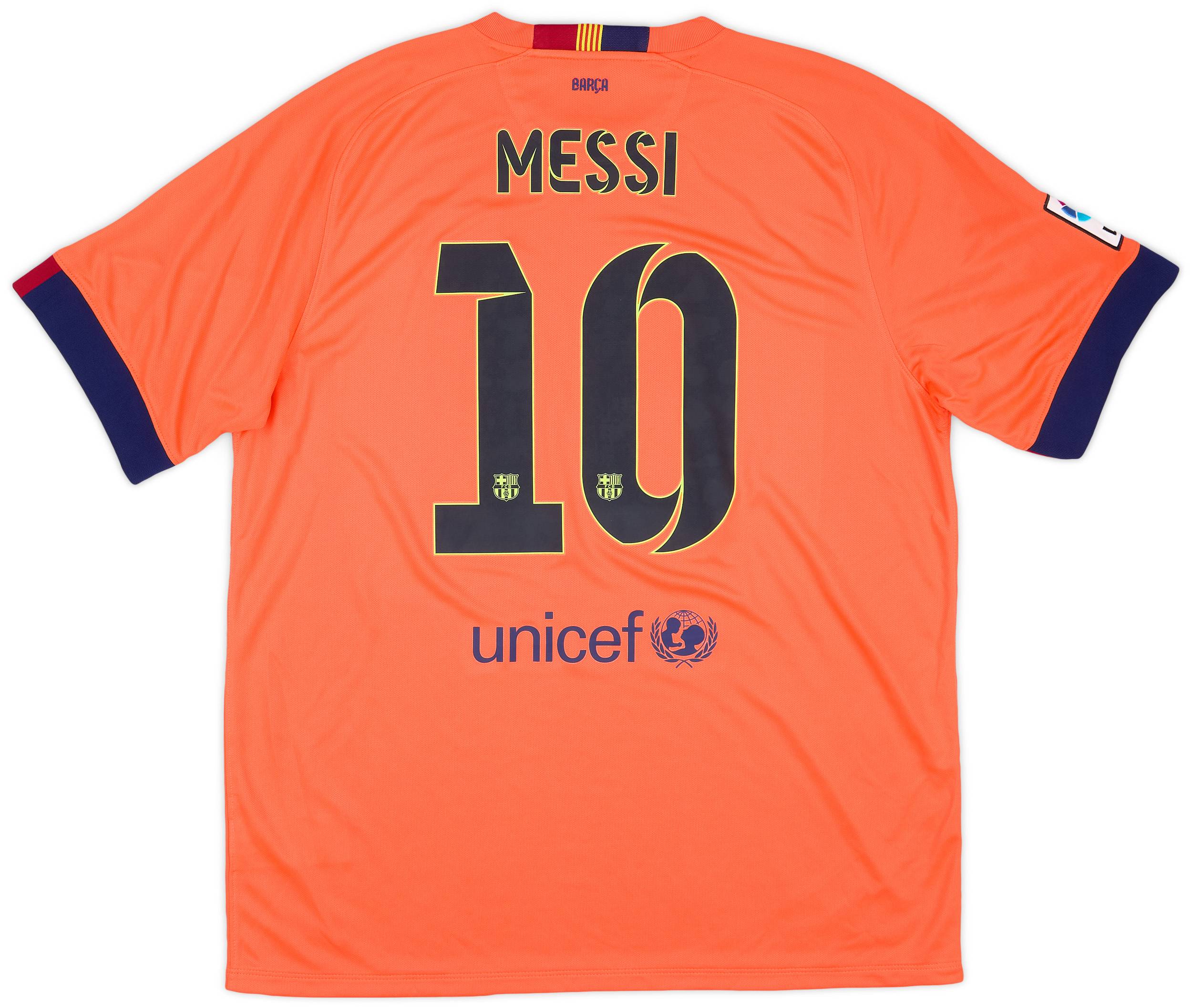 2014-15 Barcelona Away Shirt Messi #10 - 8/10 - (XL)