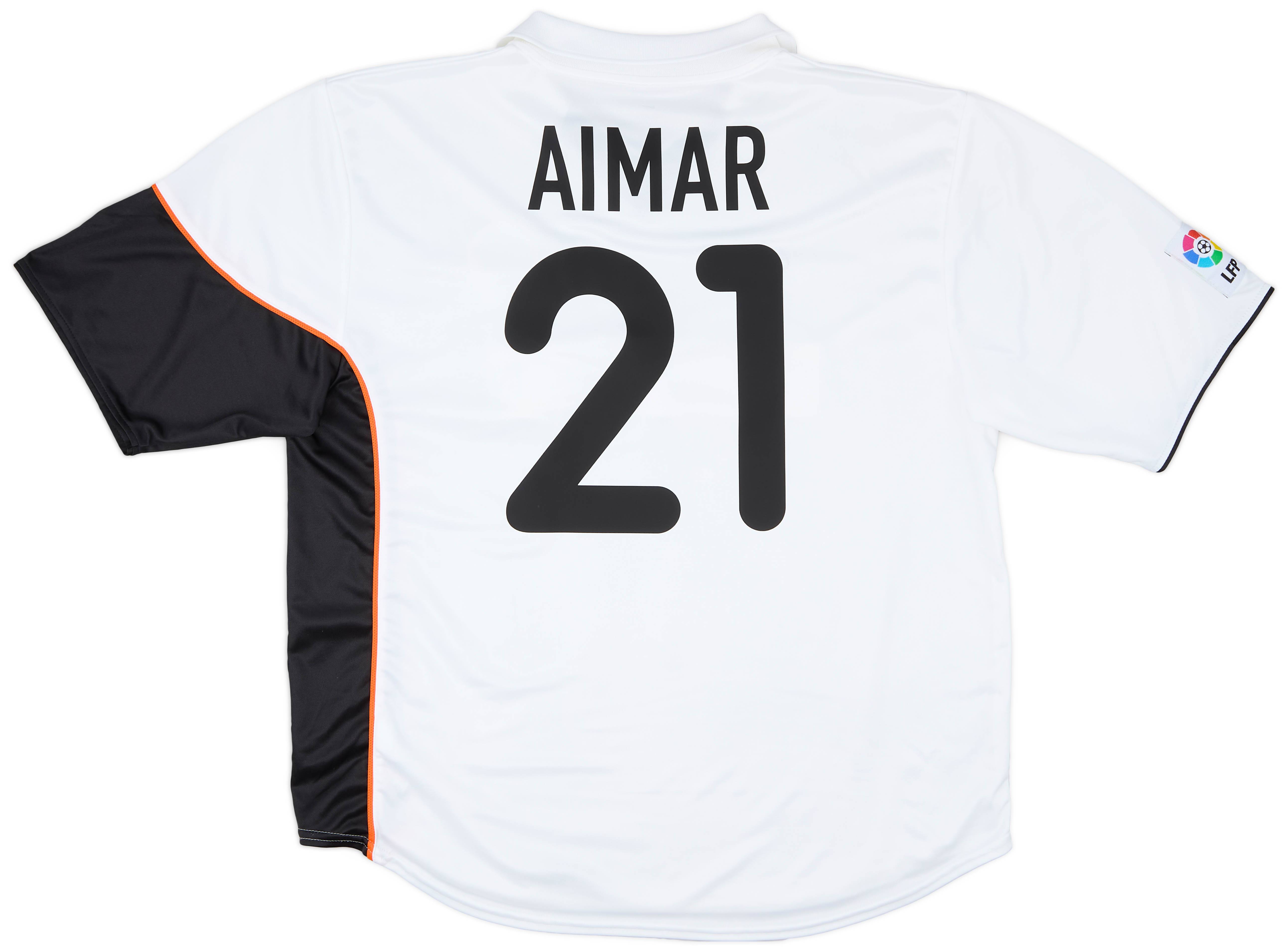 ポルトガル製　正規品 02/03　バレンシア　リーガ アイマール 01-02バレンシア VCF Valencia(H)＃21 アイマール Aimar 半袖