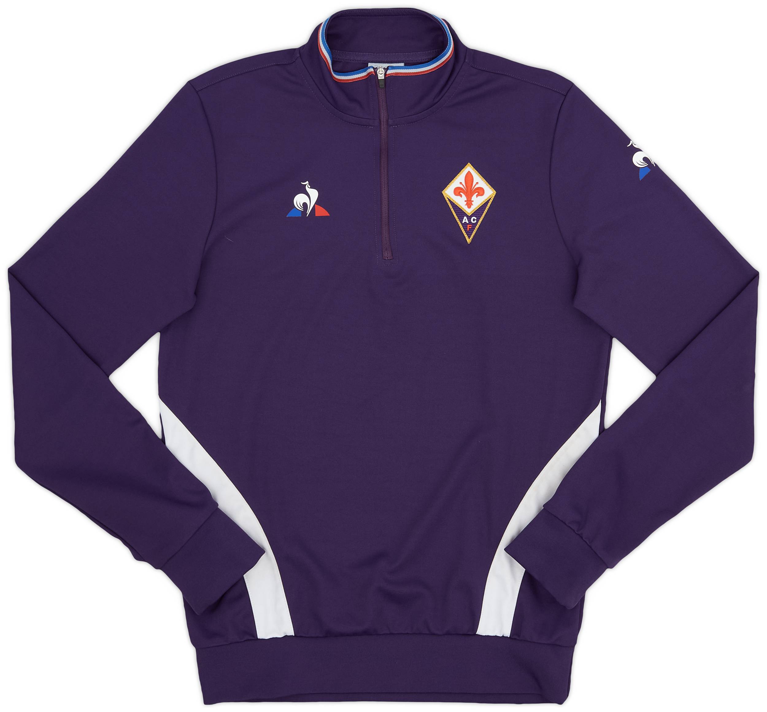 2018 19 Fiorentina Le Coq Sportif 1 4 Zip Sweat Top 9 10 XS