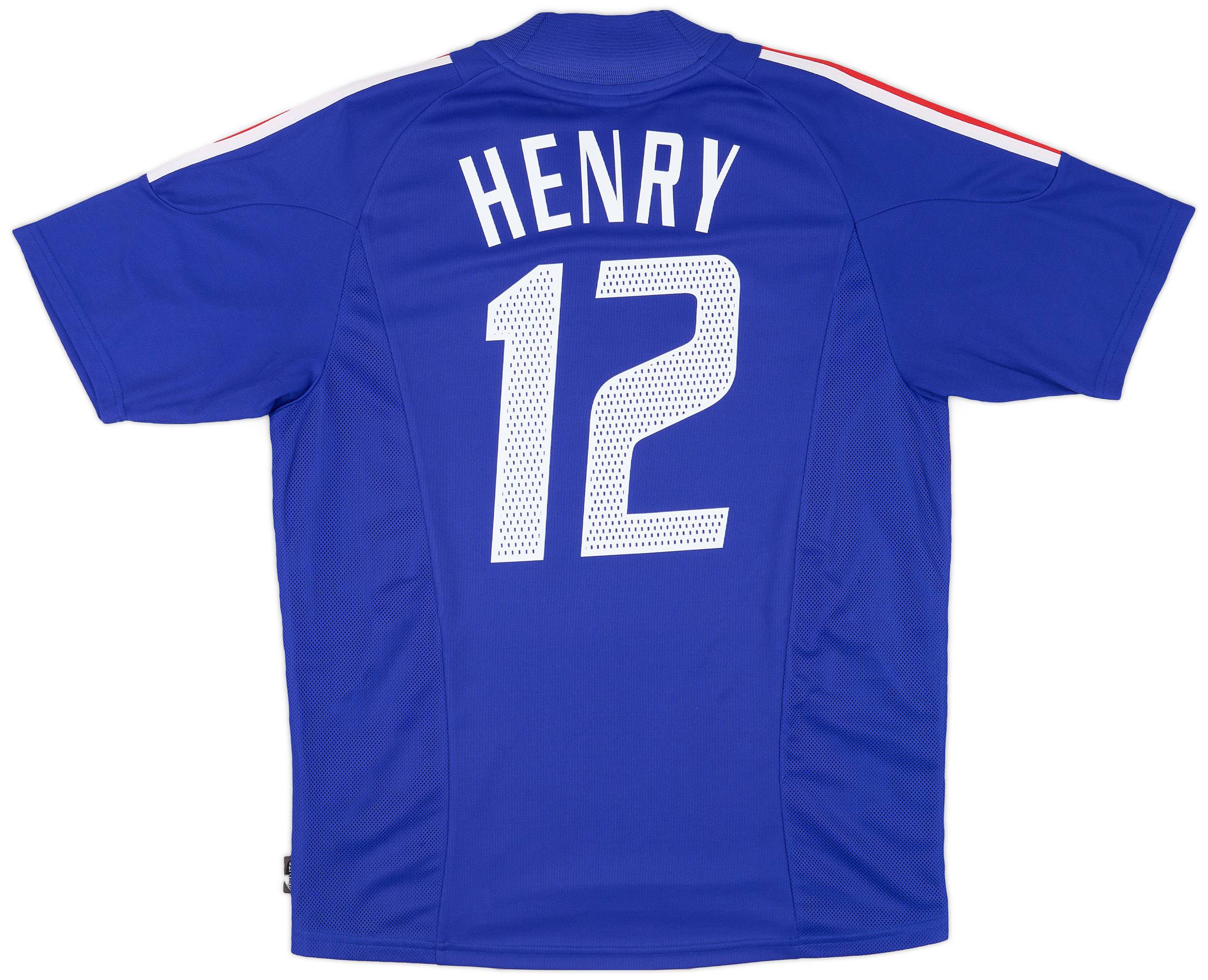 2002-04 France Home Shirt Henry #12 - 6/10 - (M)