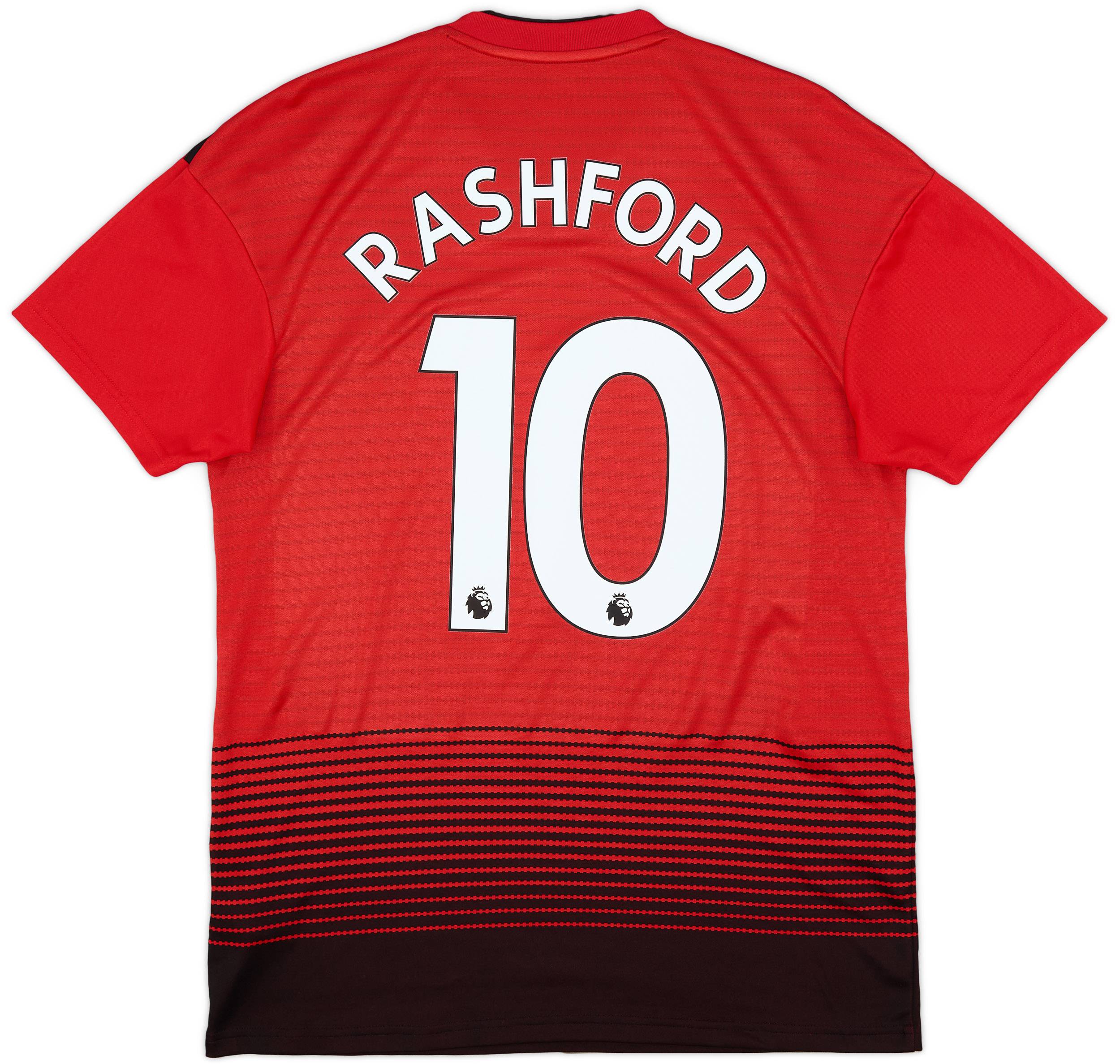 2018-19 Manchester United Home Shirt Rashford #10 - 9/10 - (M)