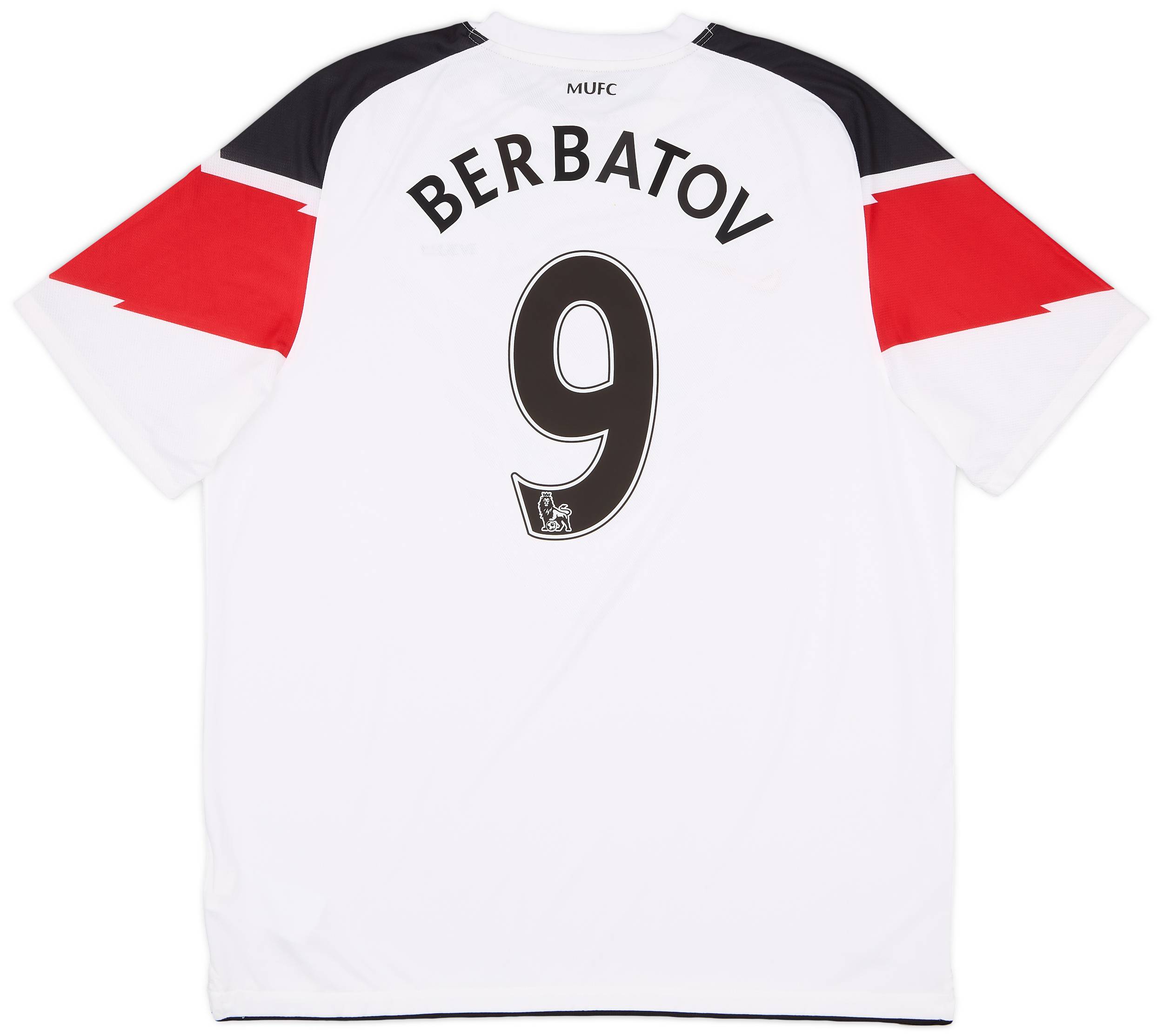 2010-12 Manchester United Away Shirt Berbatov #9 (XL)