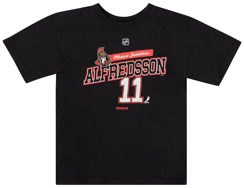 2007-10 Ottawa Senators Alfredsson #11 Reebok Tee Y