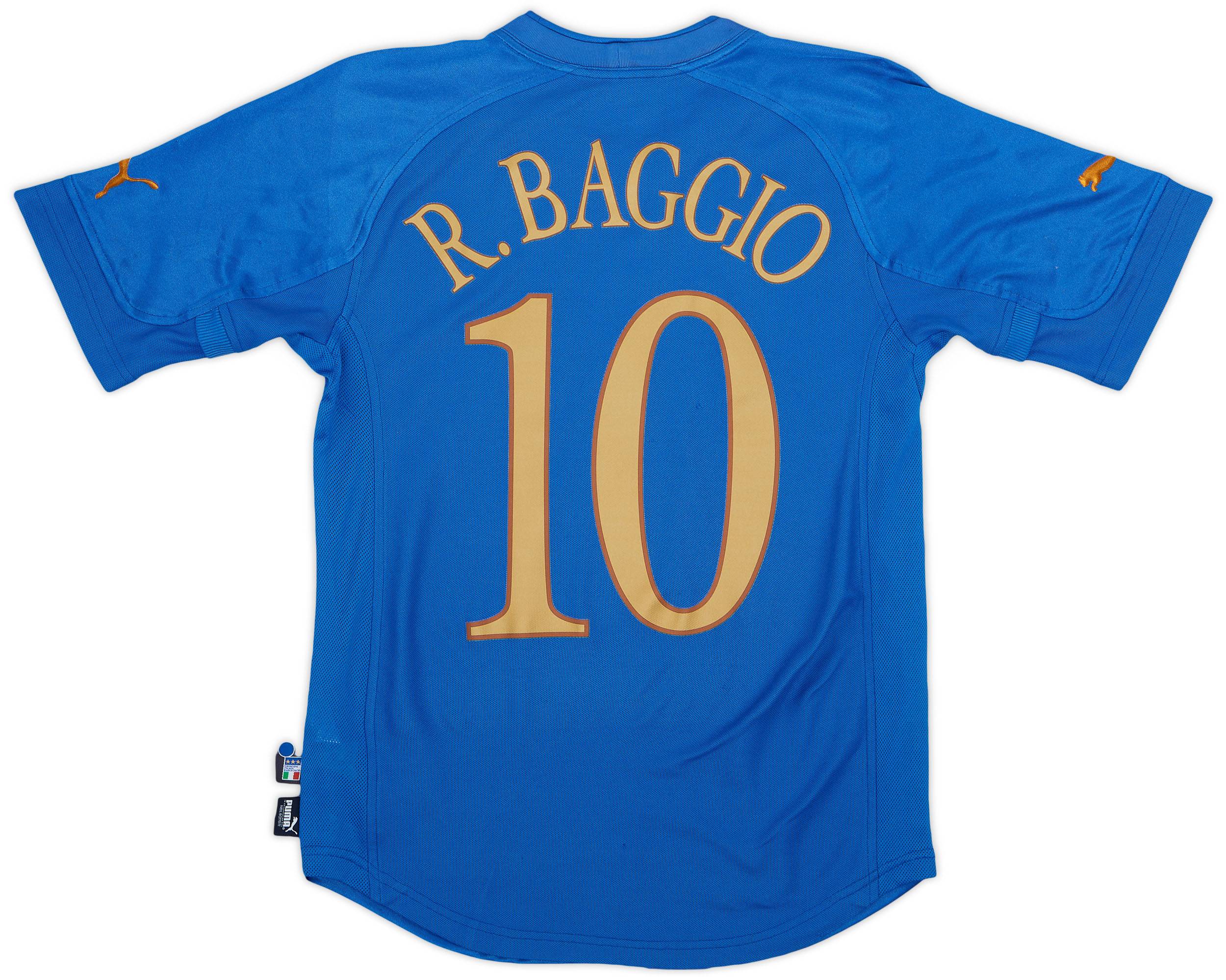 2004-06 Italy Home Shirt Baggio #10 - 5/10 - (S)