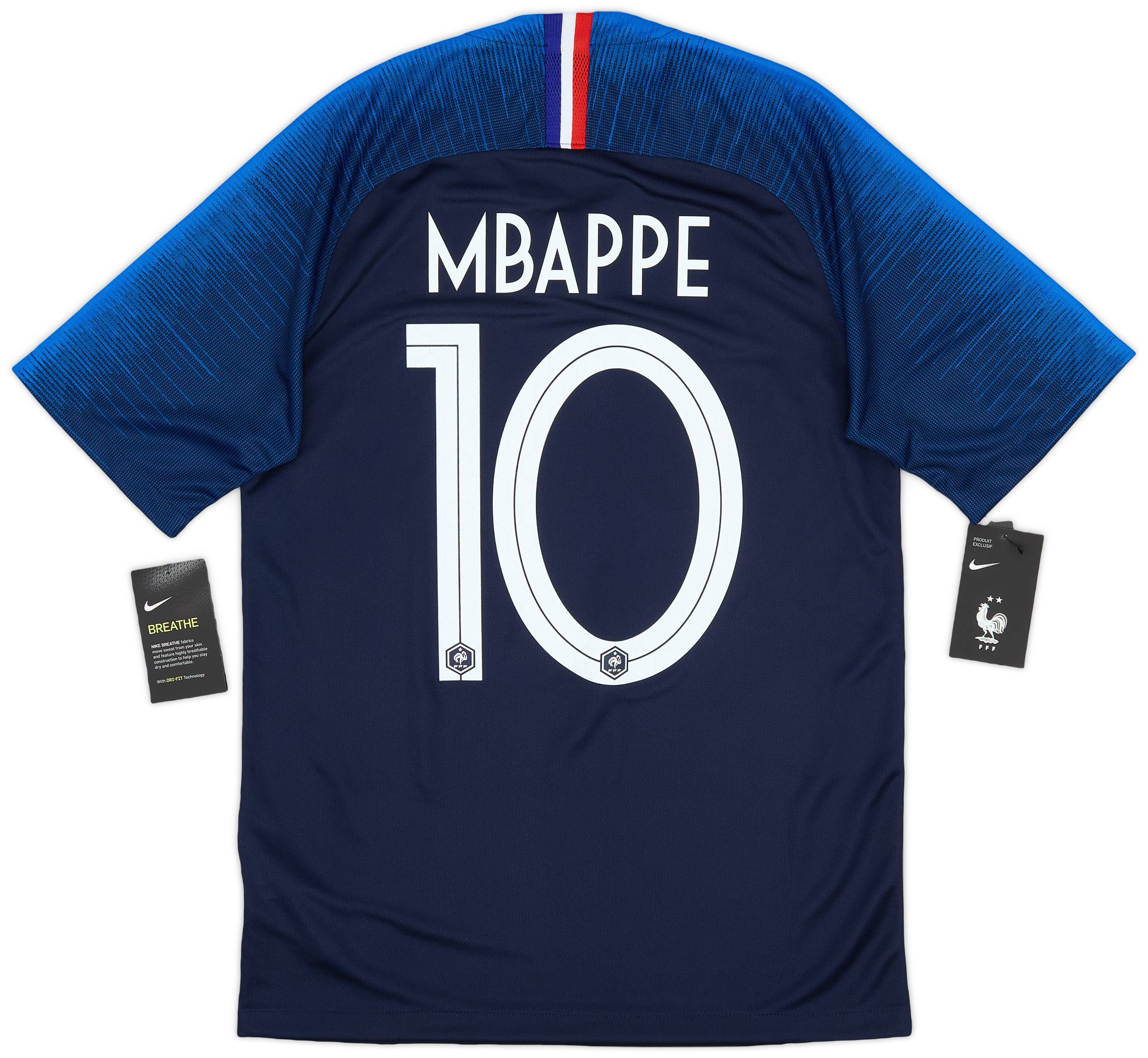 2018 France Home Shirt Mbappe #10 (S)