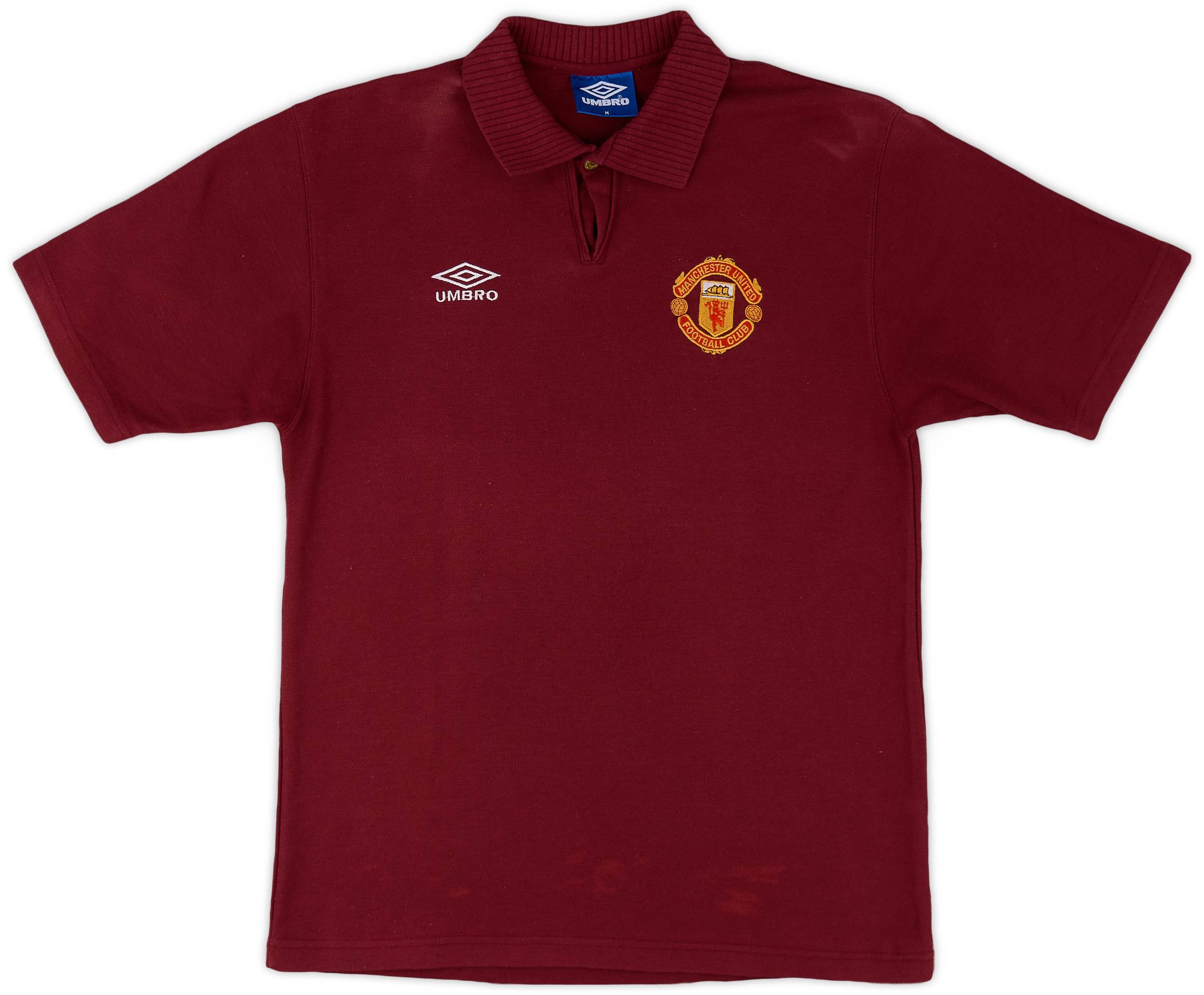 1996-97 Manchester United Umbro Polo Shirt - 6/10 - (M)