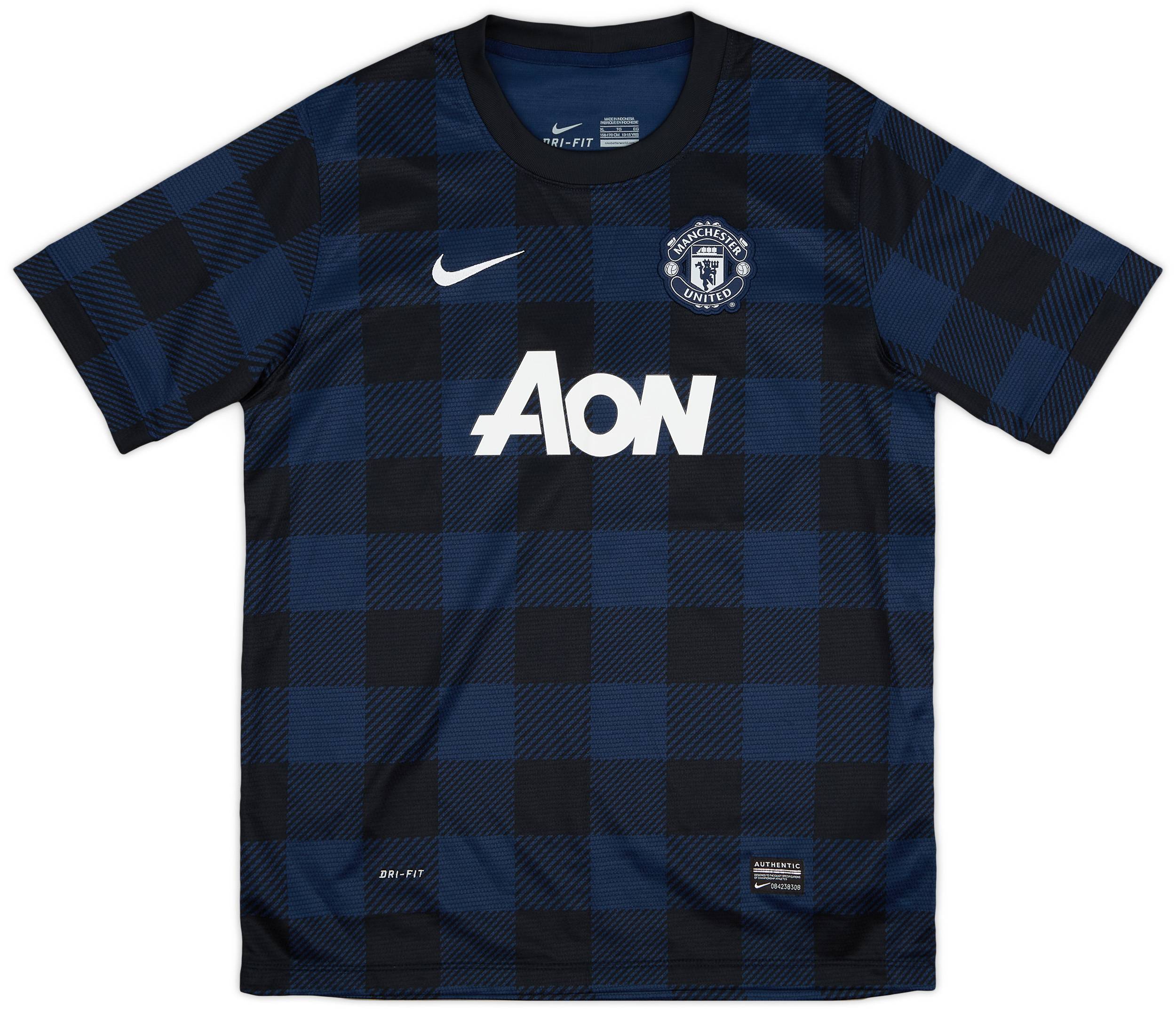2013-14 Manchester United Away Shirt - 8/10 - (XL.Boys)