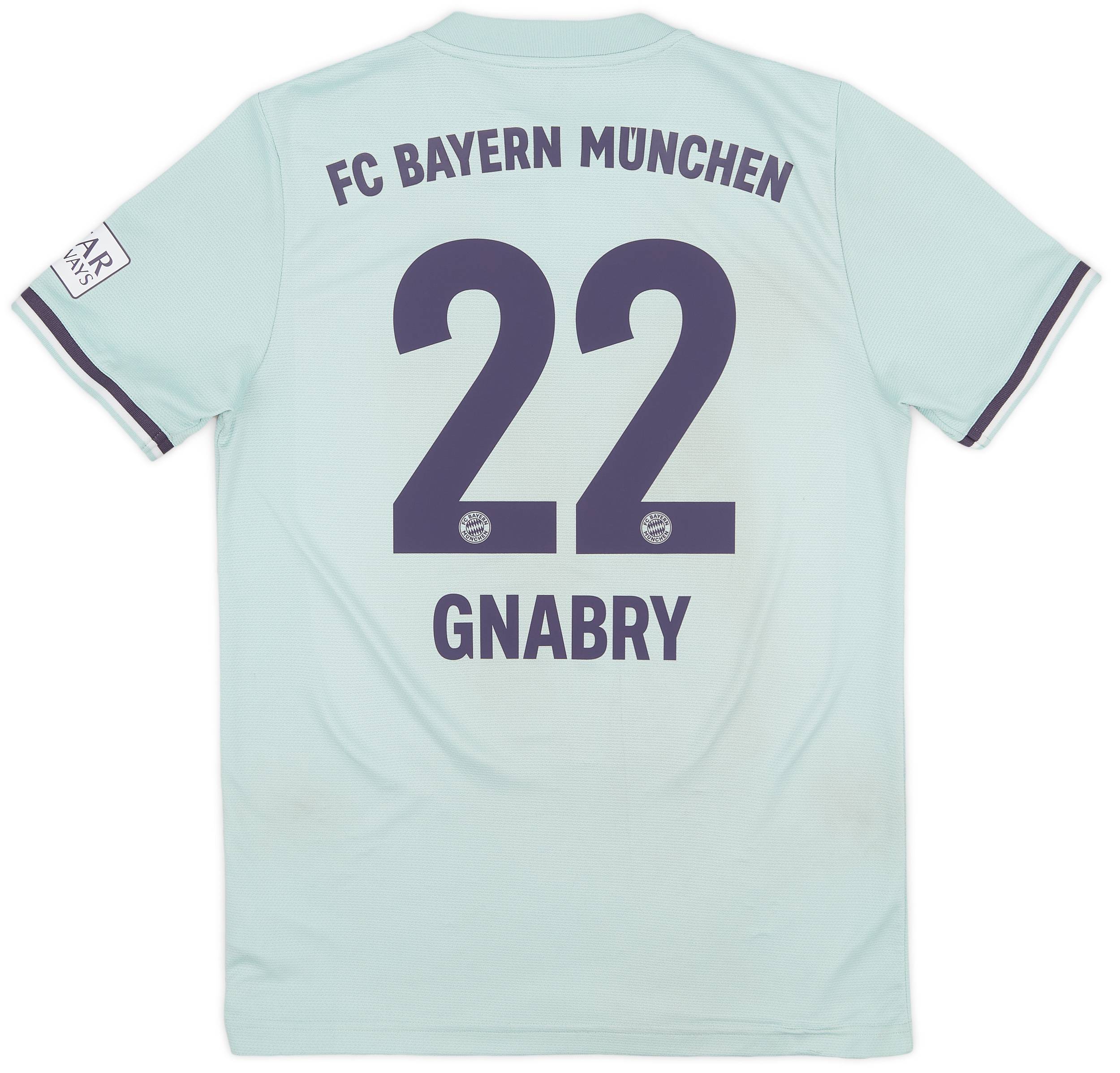2018-19 Bayern Munich Away Shirt Gnabry #22 - 7/10 - (M)