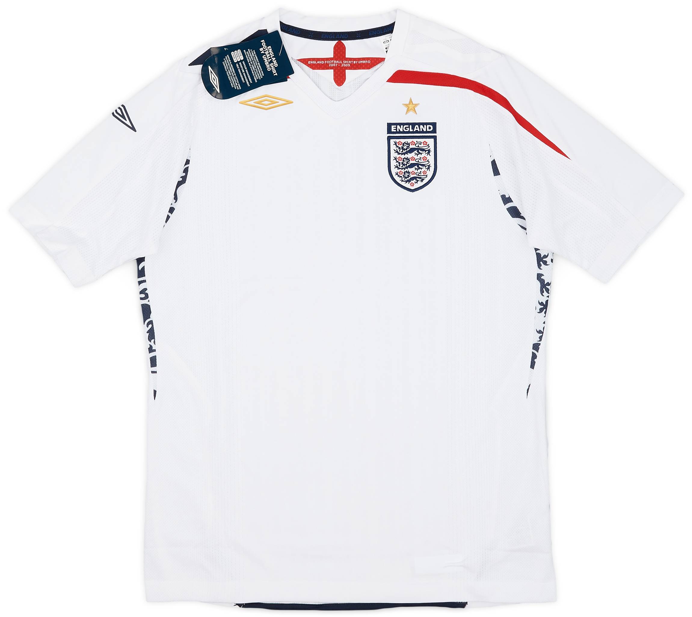 2007-09 England Home Shirt (XL.Boys)