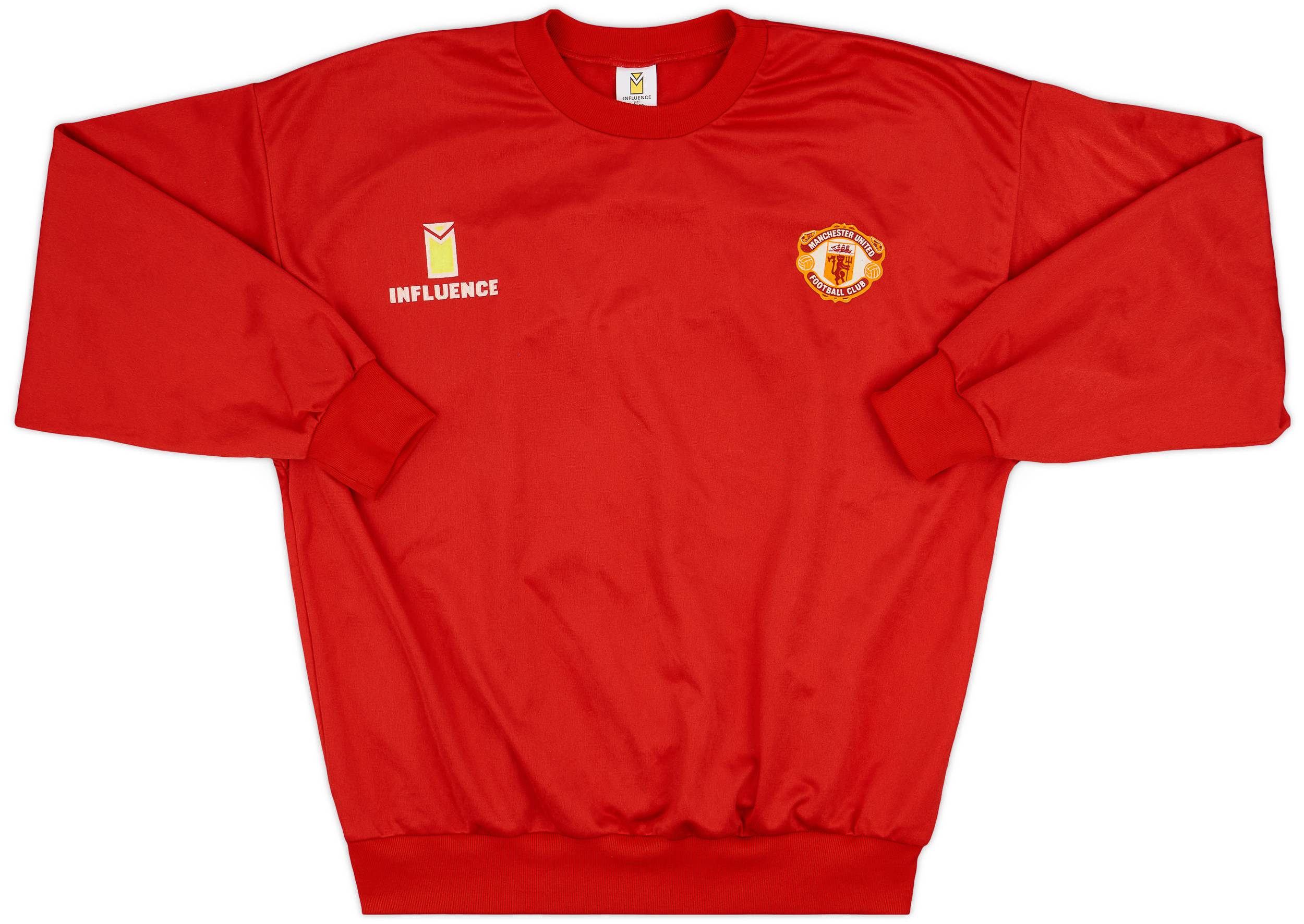 1991-92 Manchester United Influence Sweat Top - 9/10 - (L)