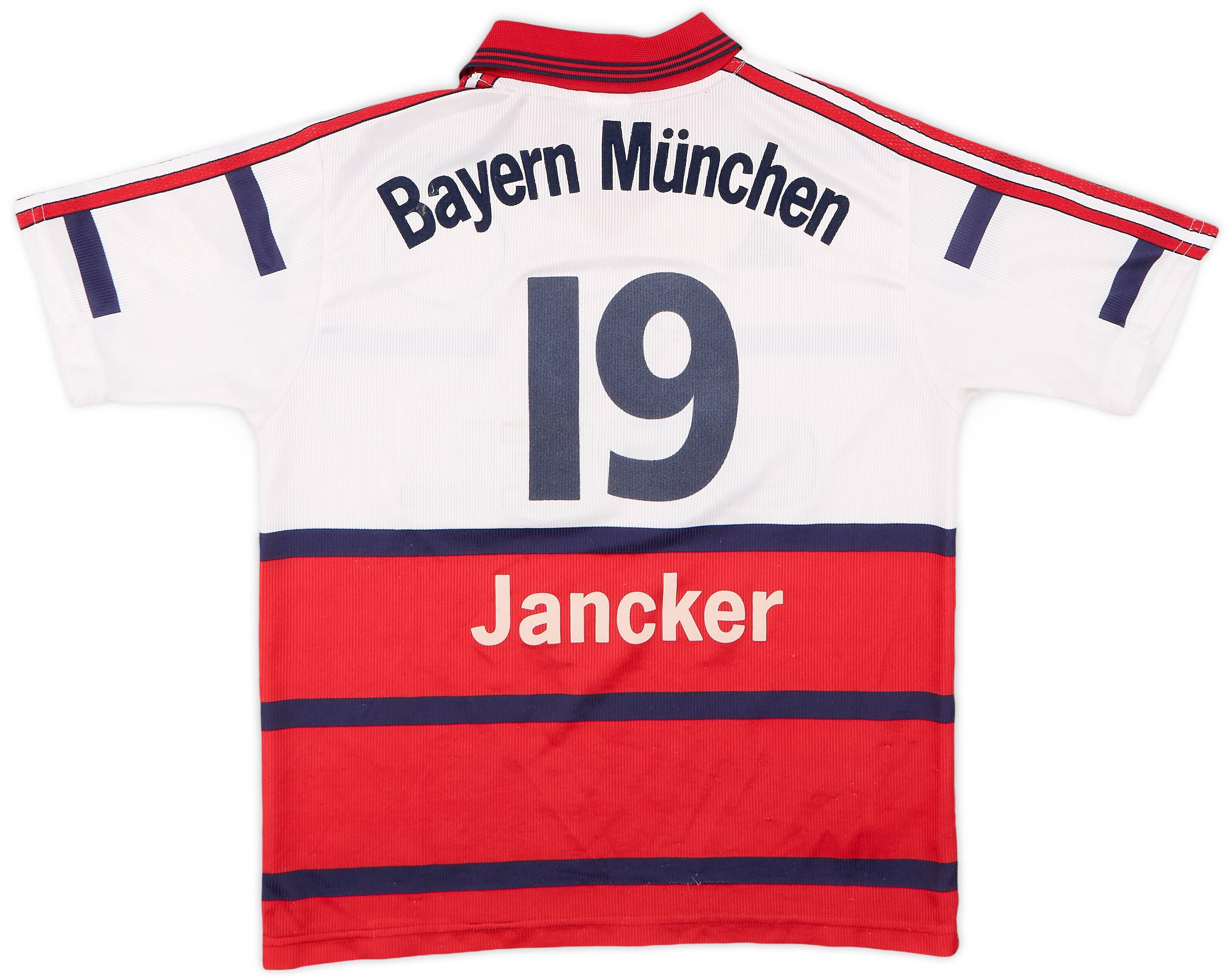 1998-00 Bayern Munich Away Shirt Jancker #19 - 7/10 - (XL.Boys)