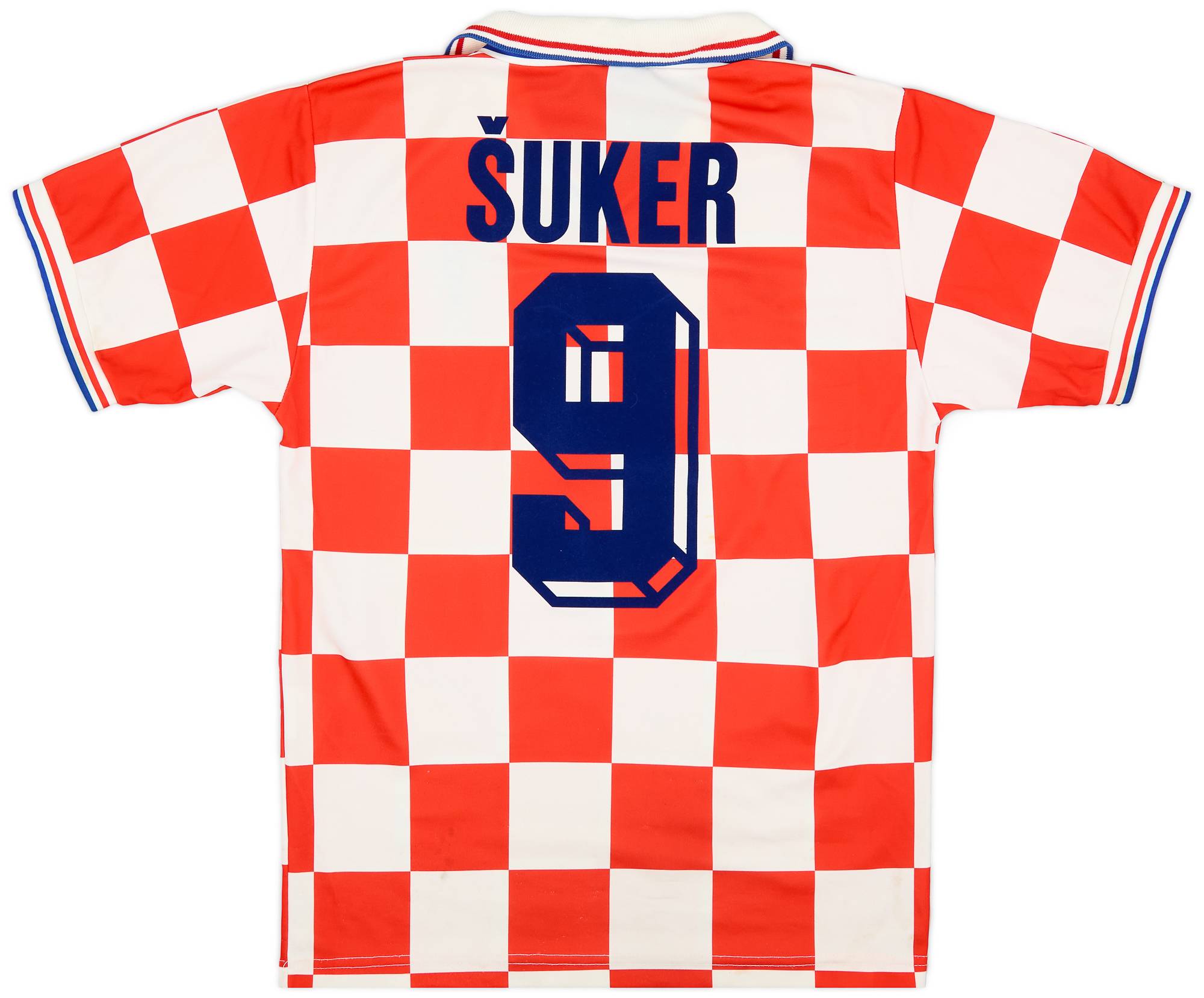 1996-98 Croatia Home Shirt Šuker #9 - 6/10 - (M)