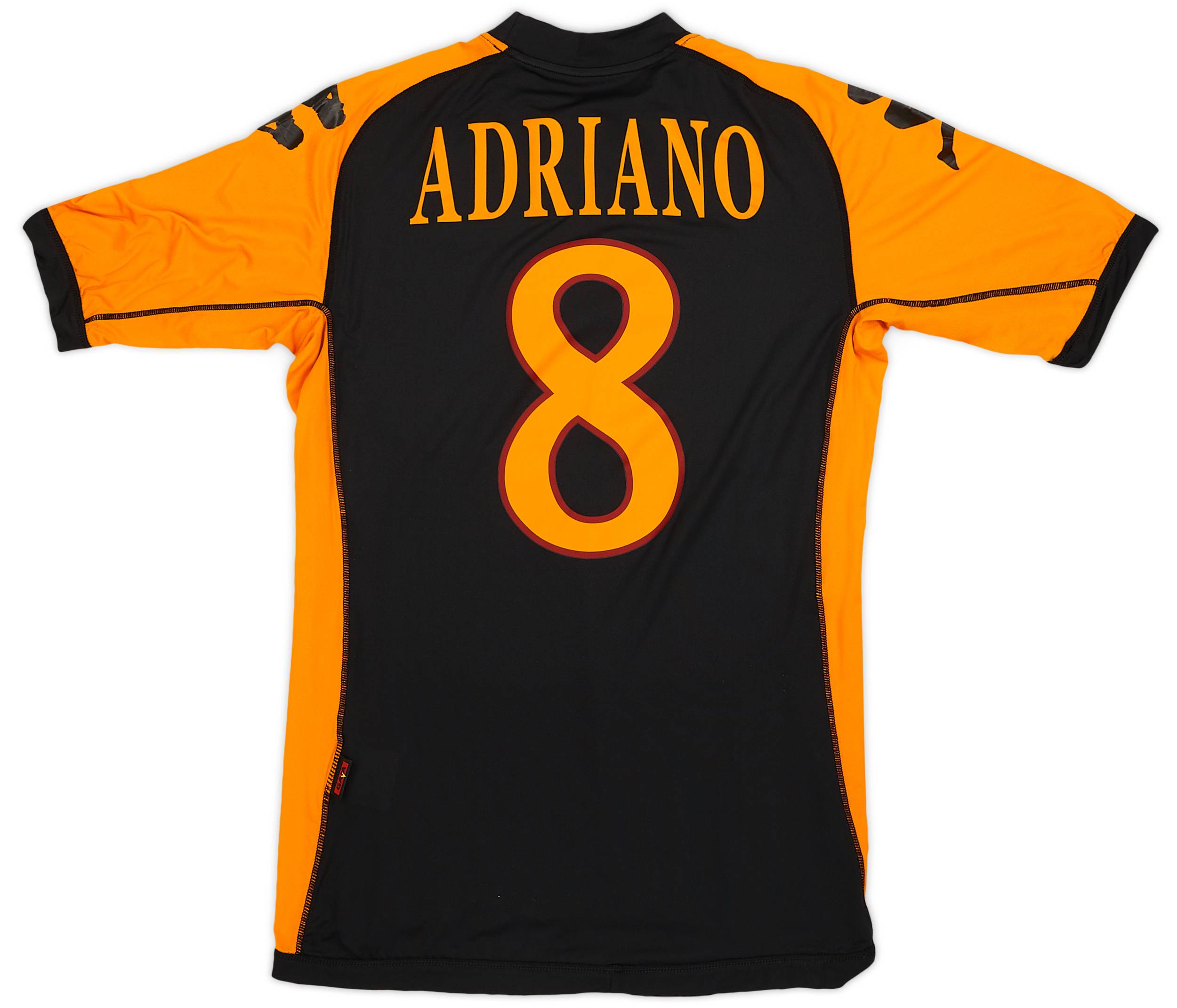 2010-11 Roma Third Shirt Adriano #8 - 7/10 - (M)