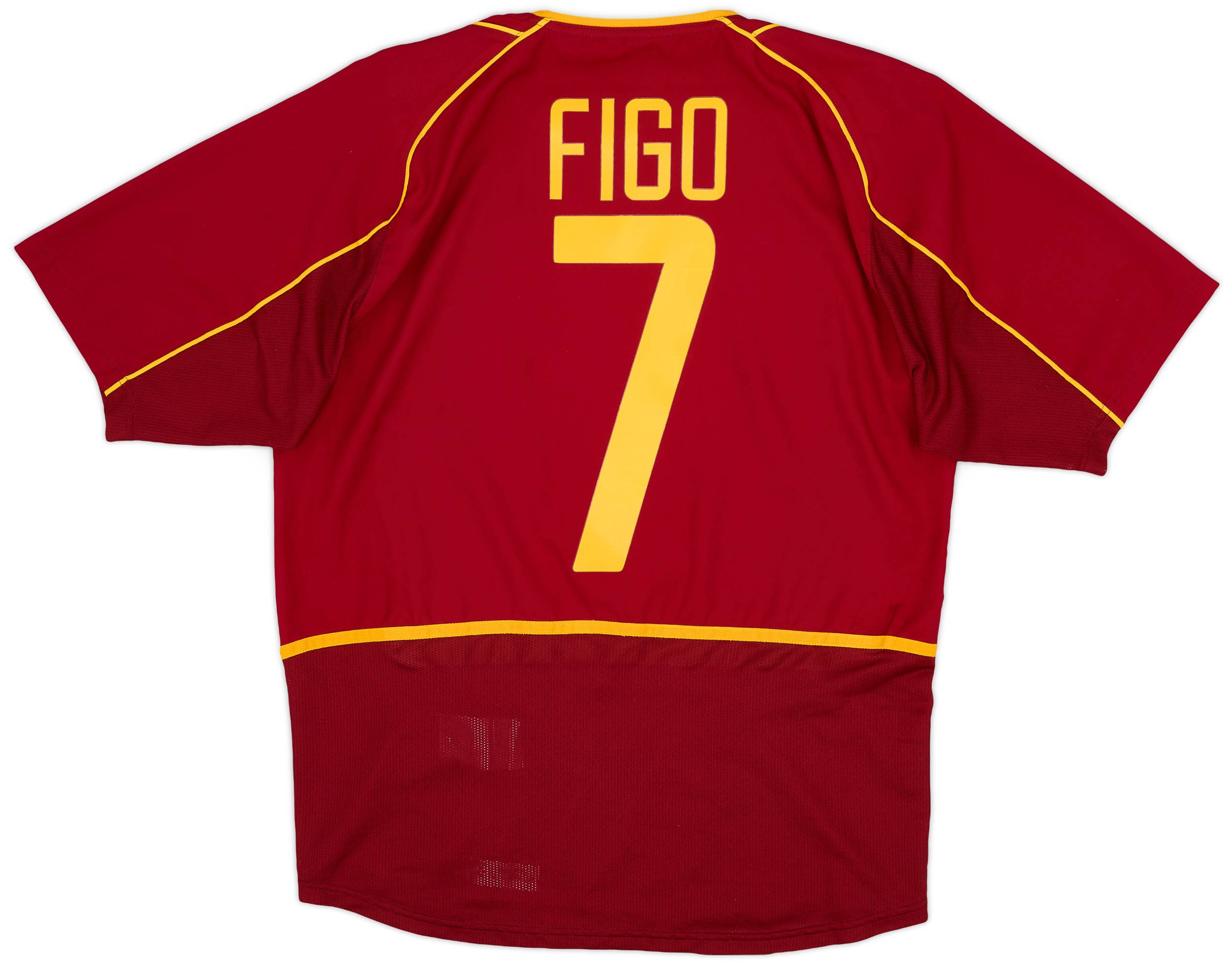 2002-04 Portugal Home Shirt FIgo #7 - 8/10 - (S)