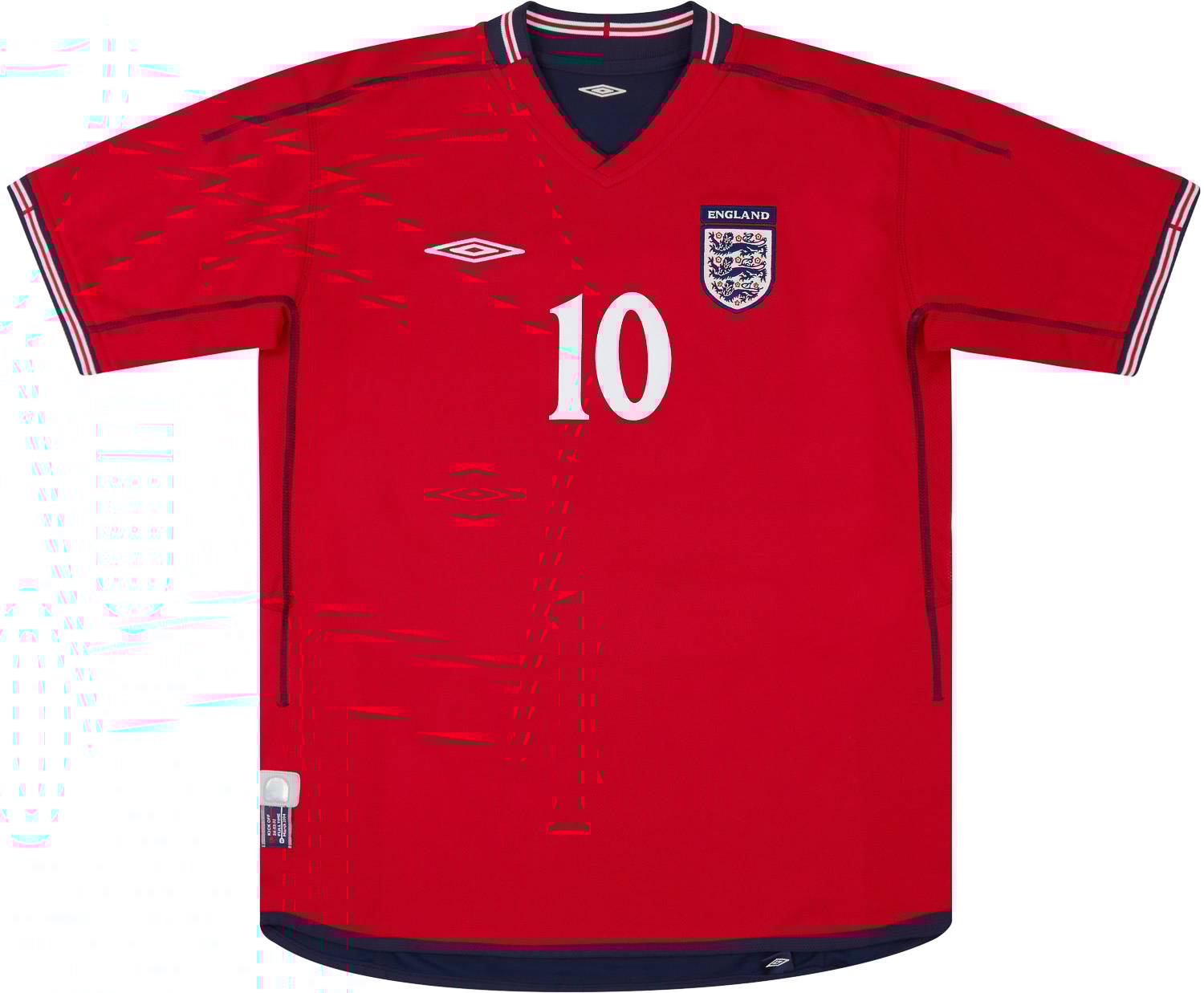 2002-04 England Away Shirt Owen #10