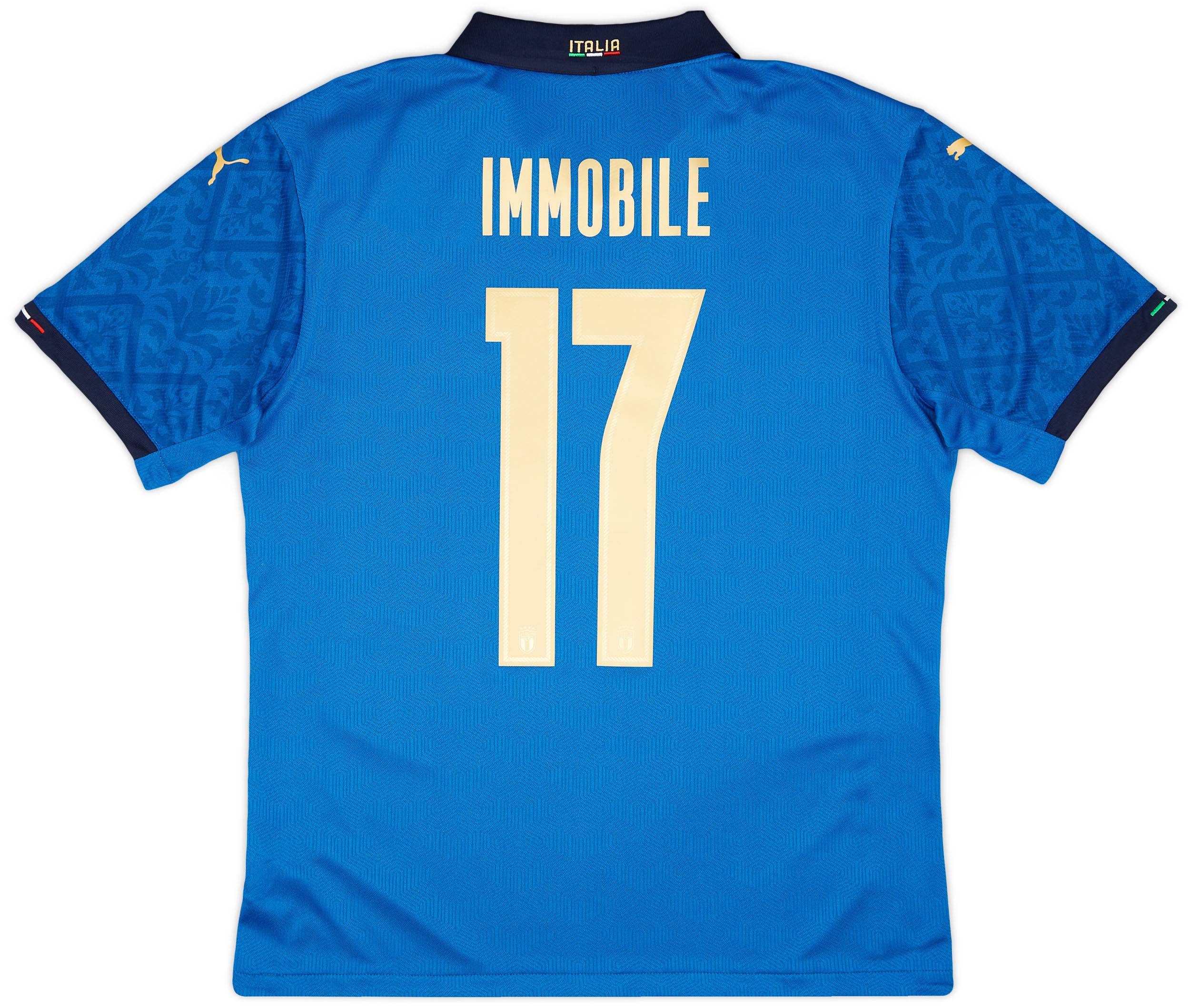 2020-21 Italy Player Issue Home Shirt Immobile #17 - In Box