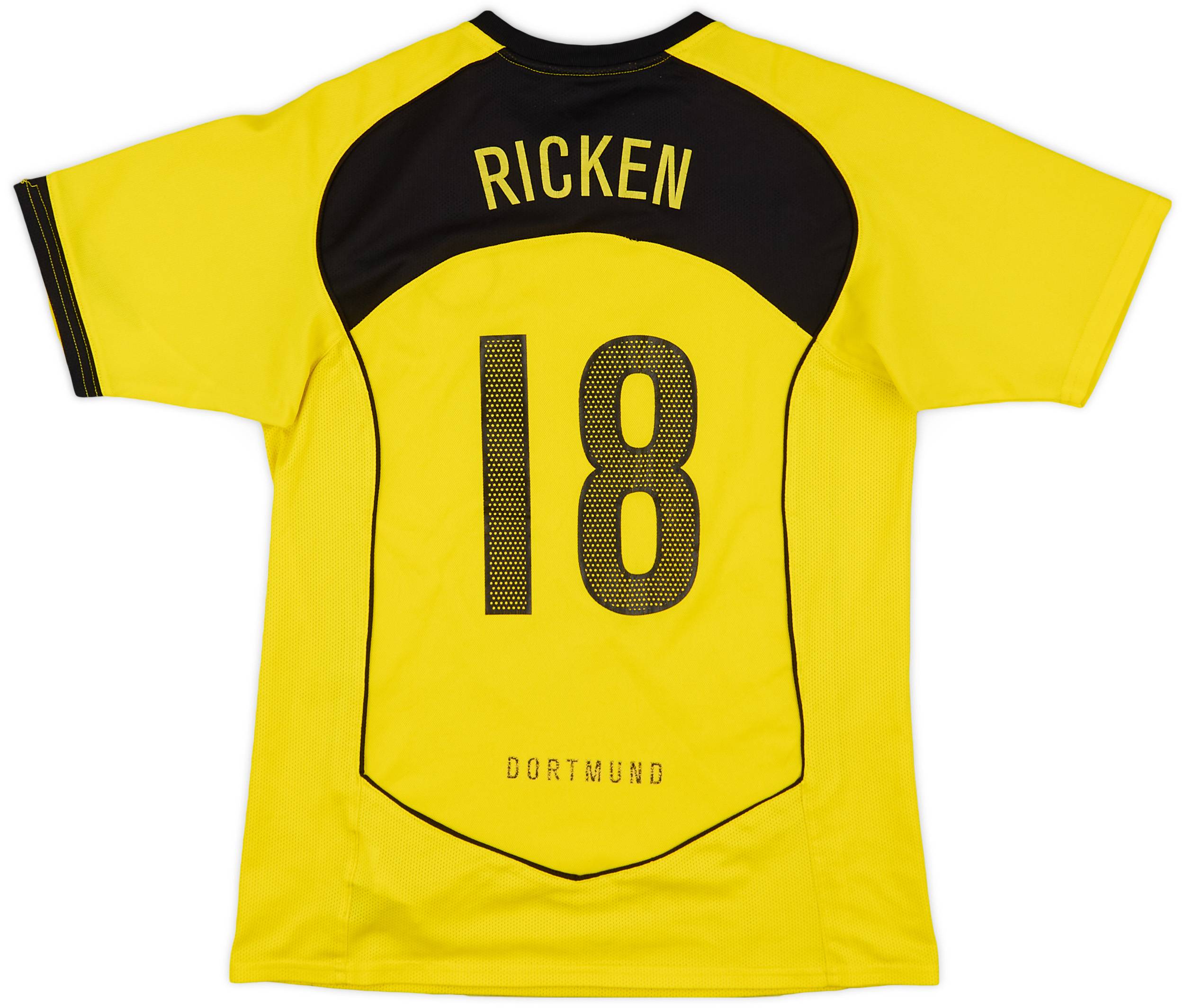2004-05 Borussia Dortmund Basic Home Shirt Ricken #18 - 6/10 - (XL.Boys)