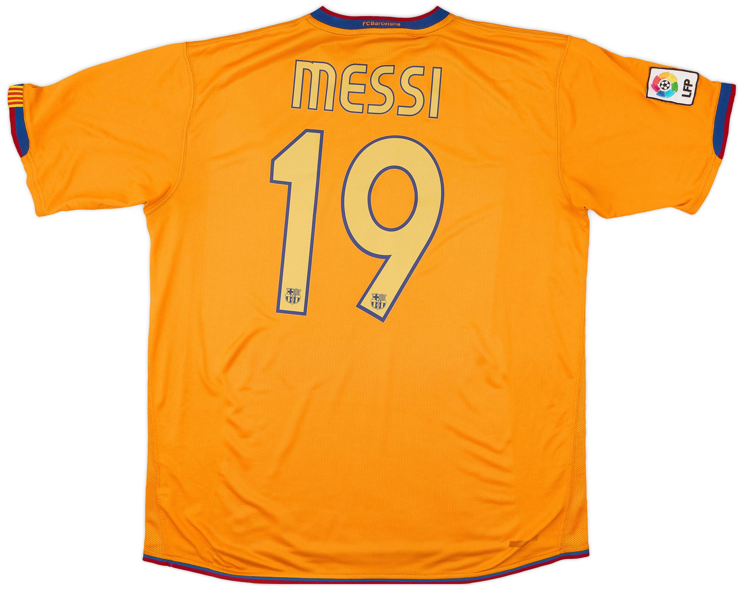 2006-08 Barcelona Away Shirt Messi #19 - 6/10 - (XL)