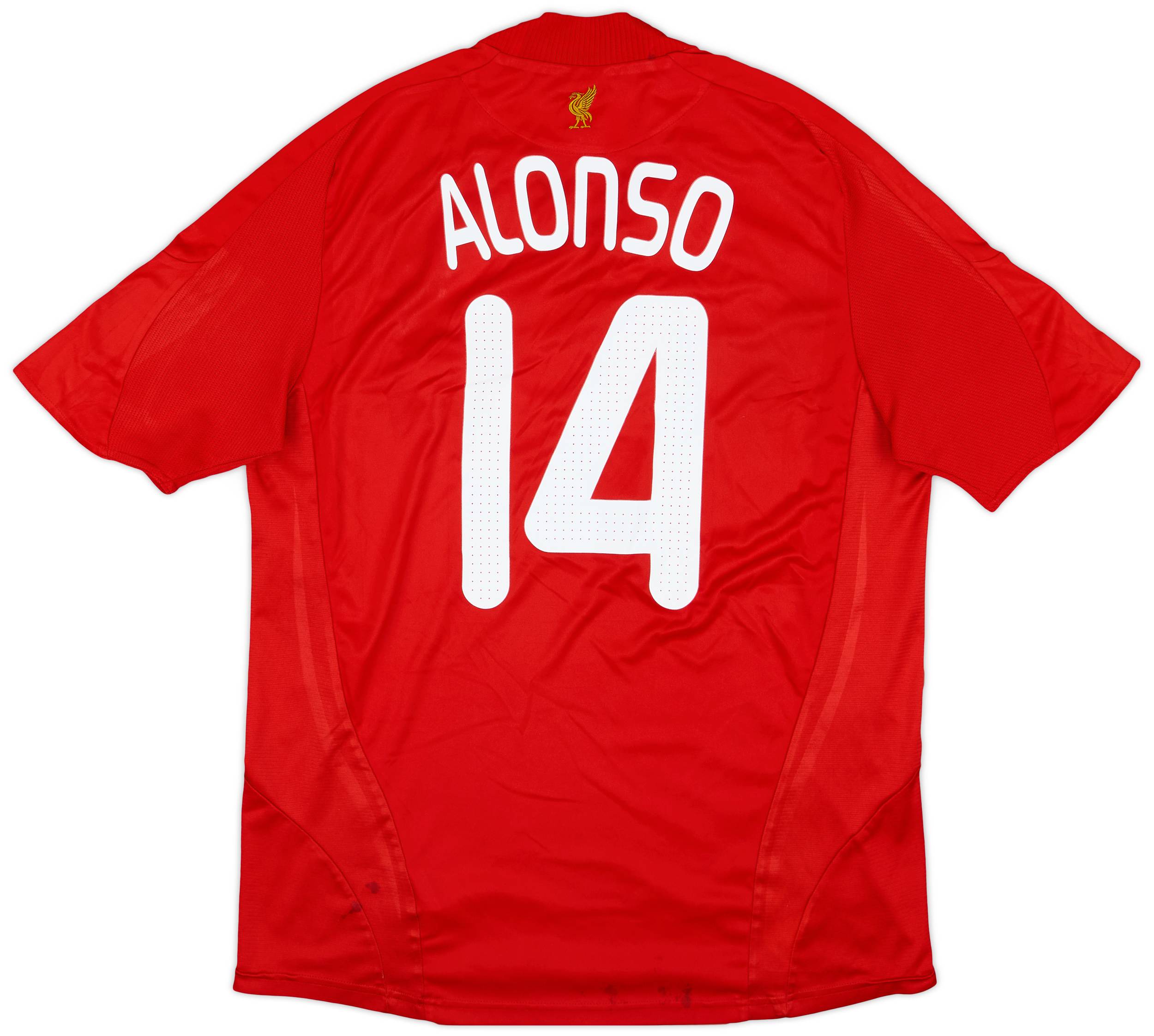 2008-10 Liverpool Home Shirt Alonso #14 - 5/10 - (L)
