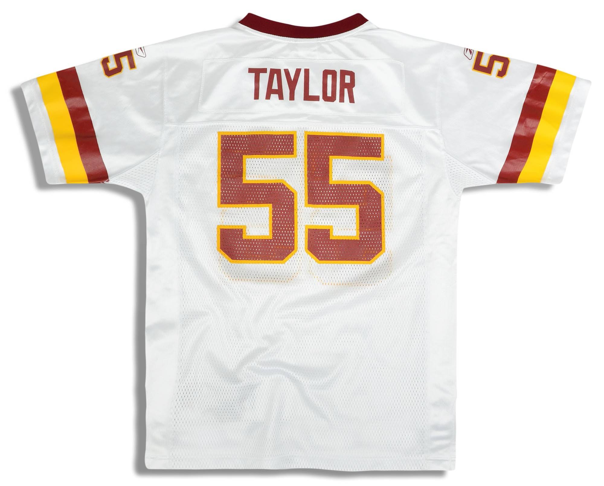 2008 Washington Redskins Taylor #55 Reebok On Field Jersey (Away) Y