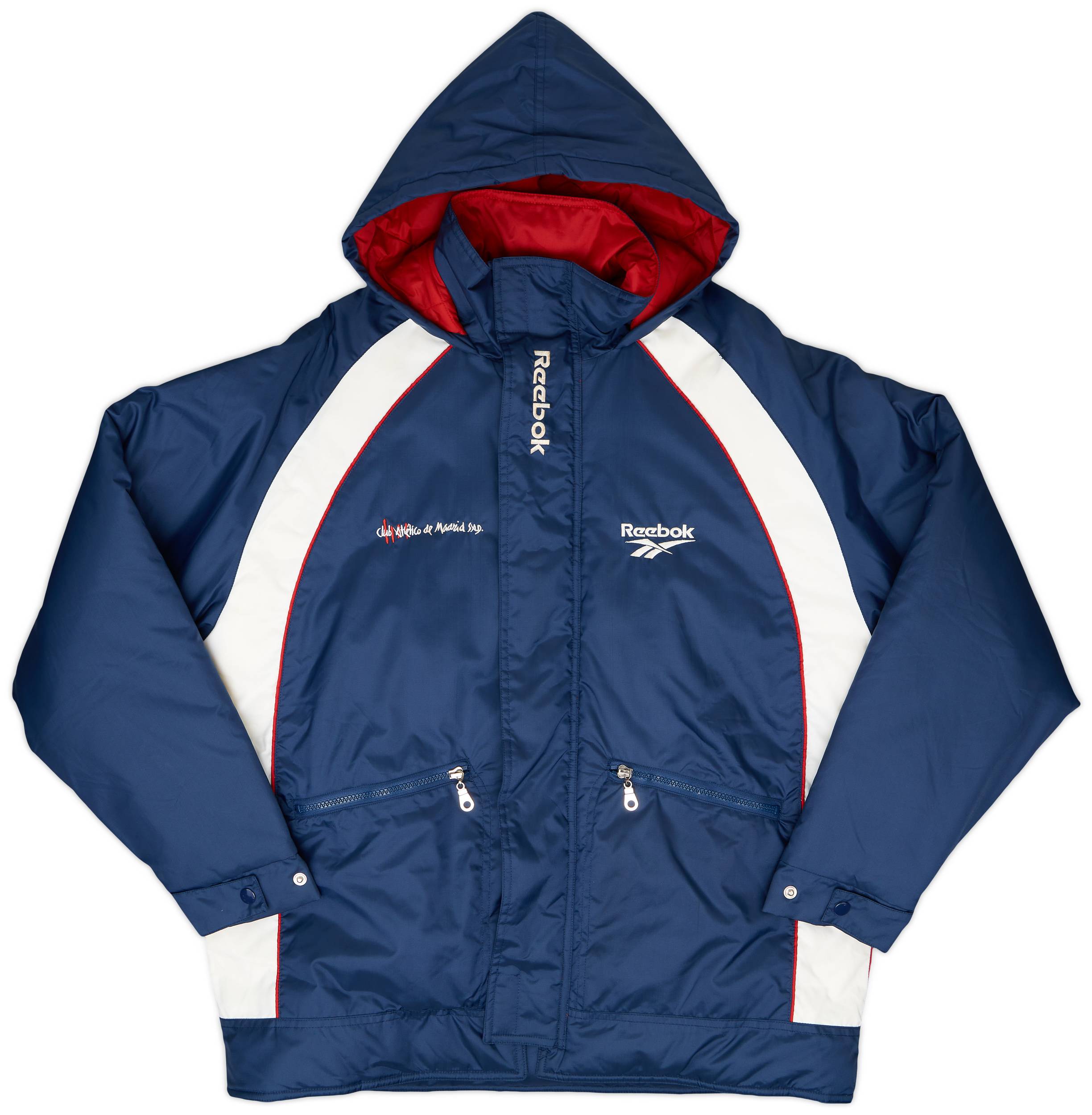 1999-00 Atletico Madrid Reebok Padded Bench Coat - 8/10 - (L)