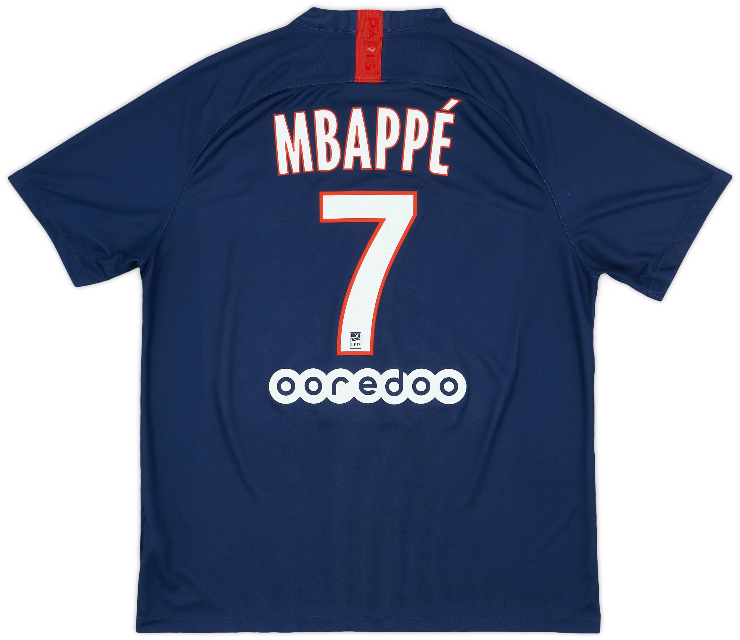 2019-20 Paris Saint-Germain Home Shirt Mbappe #7 - 7/10 - (XL)