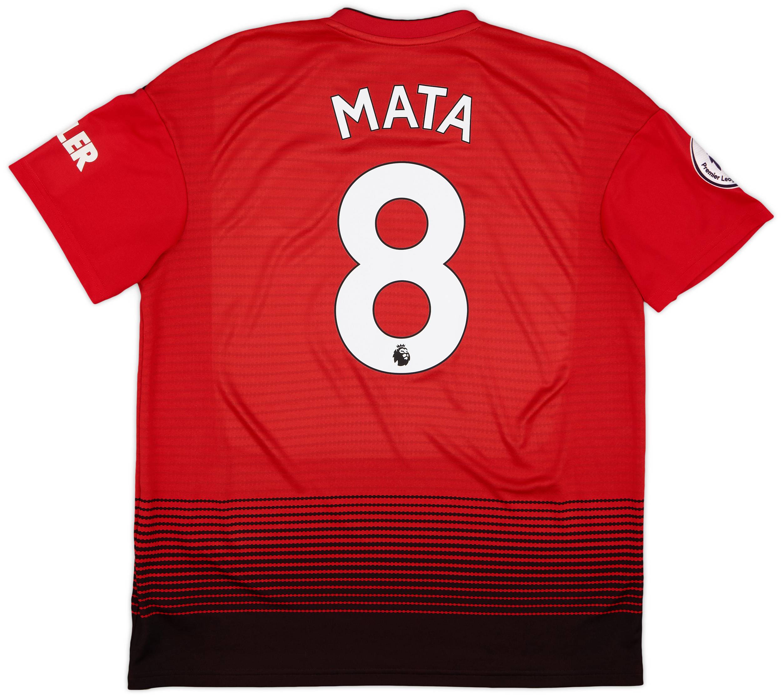 2018-19 Manchester United Home Shirt Mata #8 - 9/10 - (L)