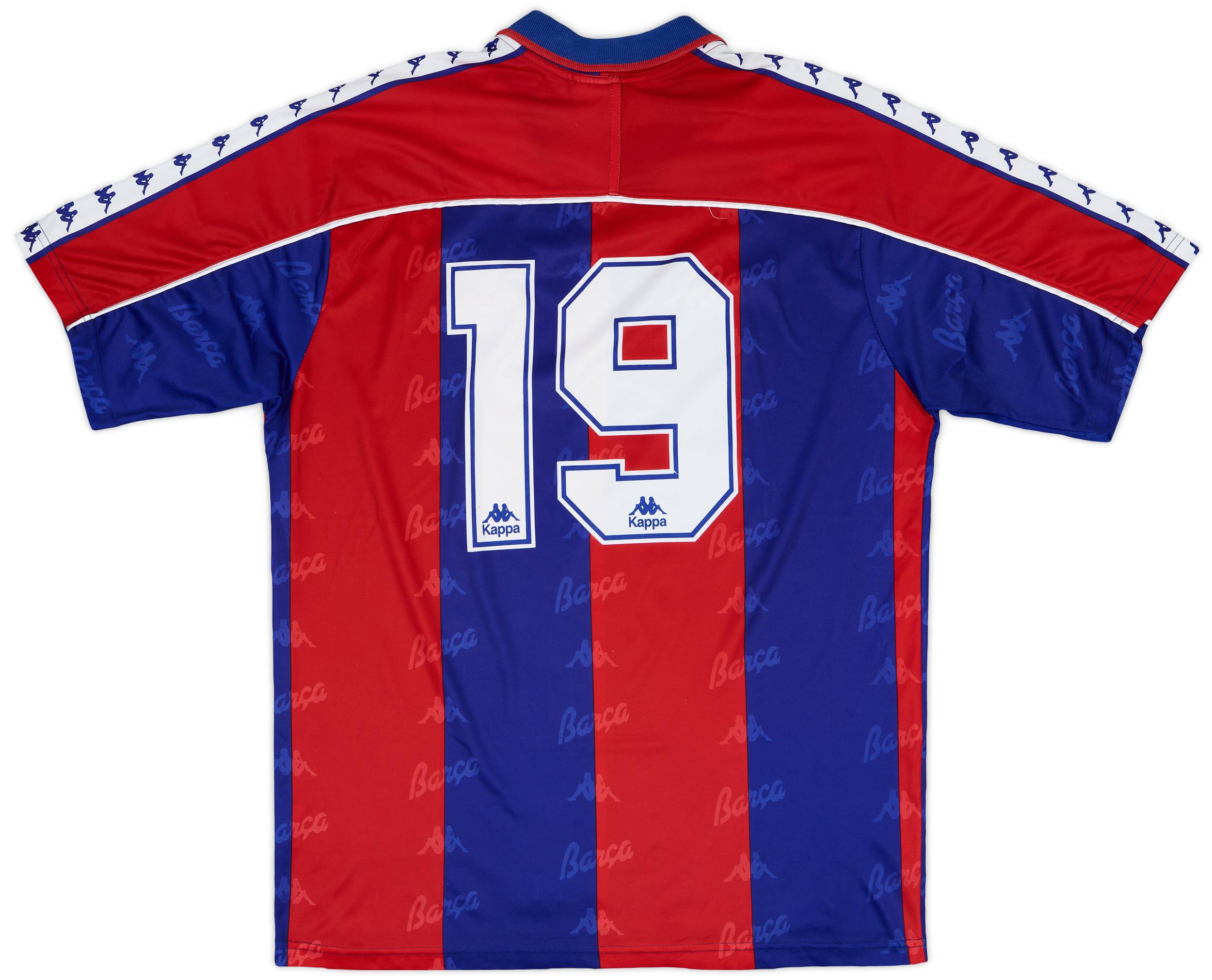 FC BARCELONA Kappa ゲームシャツ L相当 ブルー ブロークコア 1992-95 Barcelona Home L/S Shirt - 6/10 - (S)