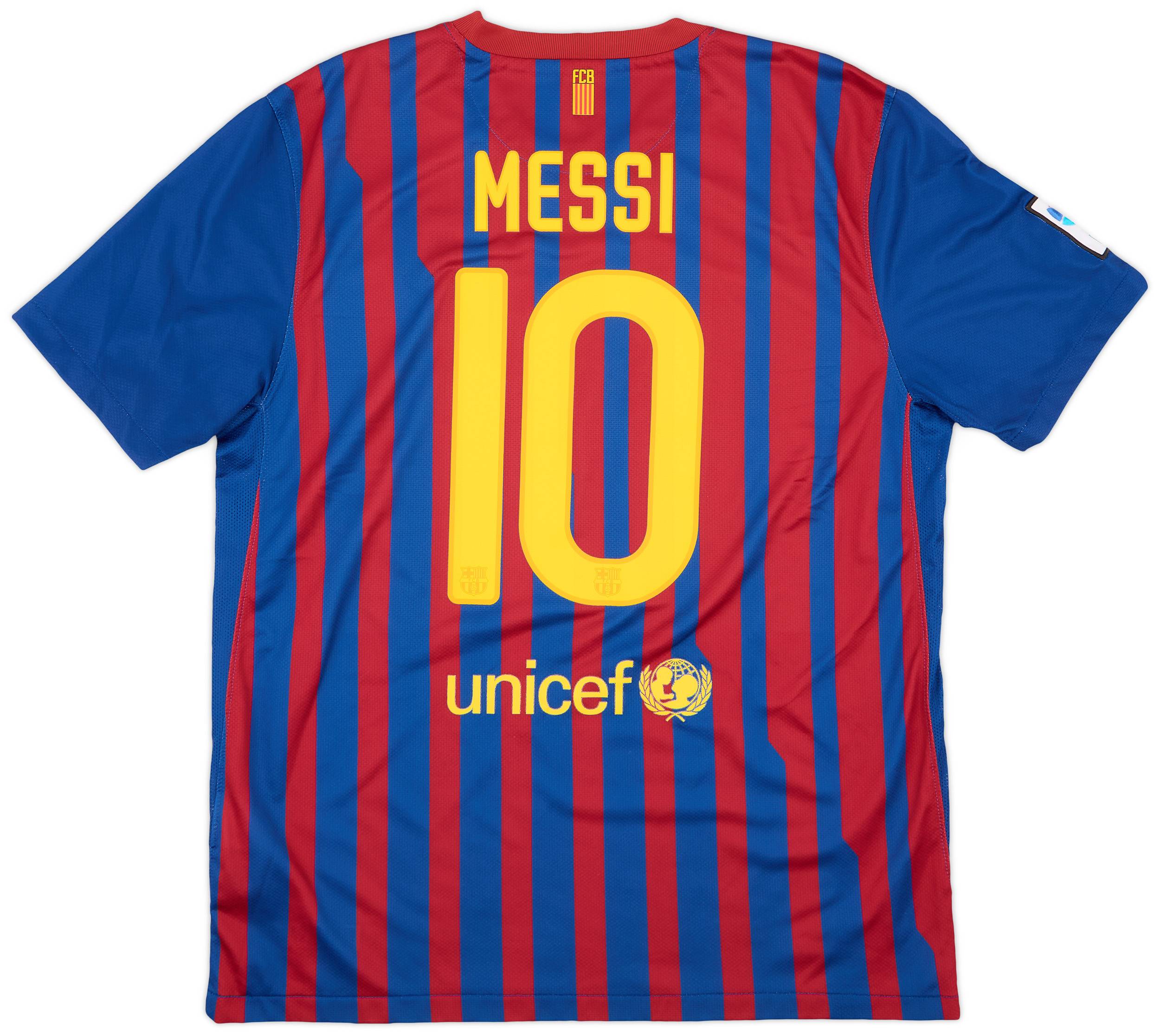 2011-12 Barcelona Home Shirt Messi #10 - 9/10 - (L)