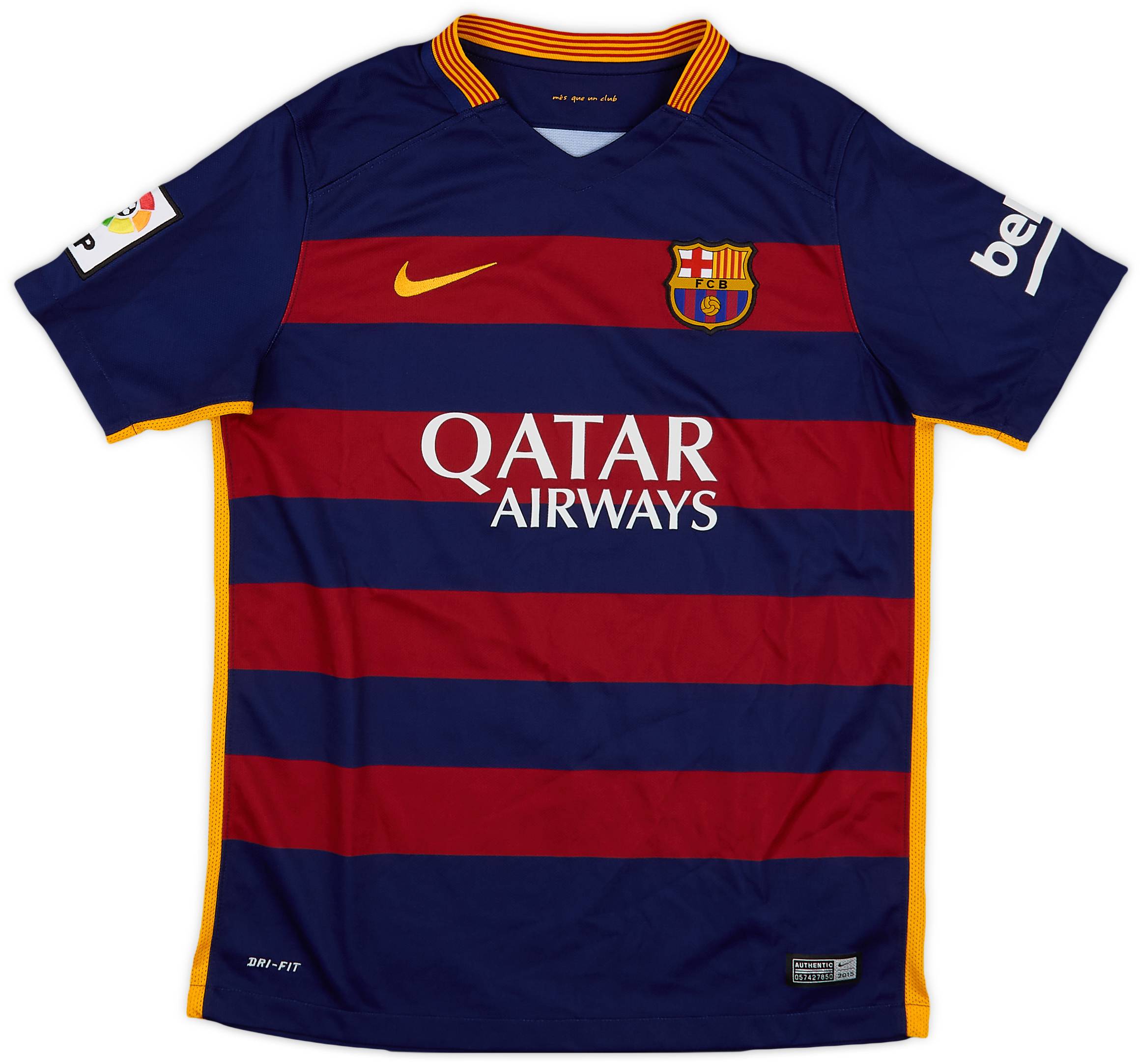 2015-16 Barcelona Home Shirt - 9/10 - (L.Boys)