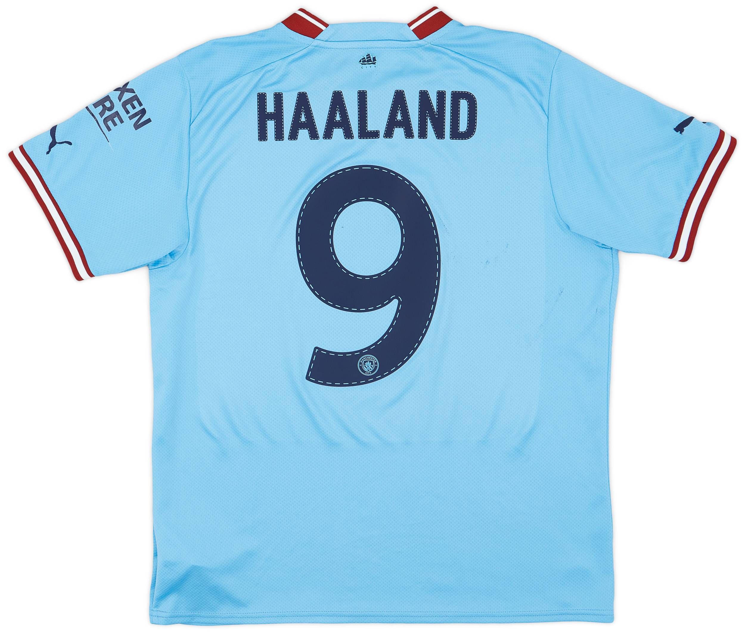 2022-23 Manchester City Home Shirt Haaland #9 - 6/10 - (L)