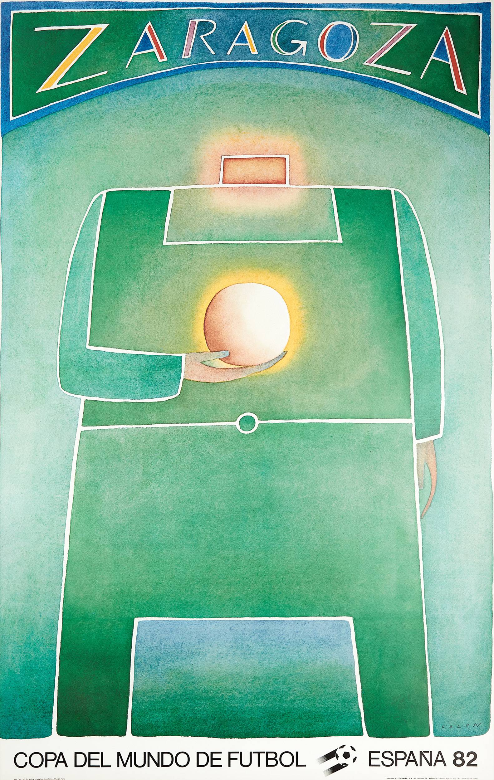 1982 Spain World Cup Original Poster (Zaragoza)
