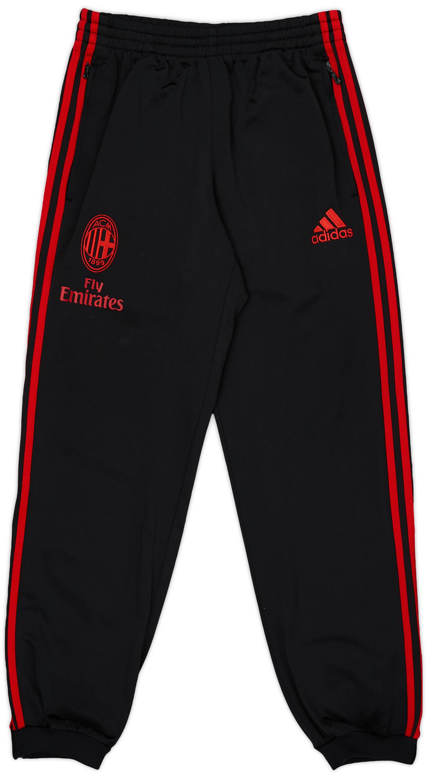 2011-12 AC Milan adidas Track Pants/Bottoms - 8/10 - (S)