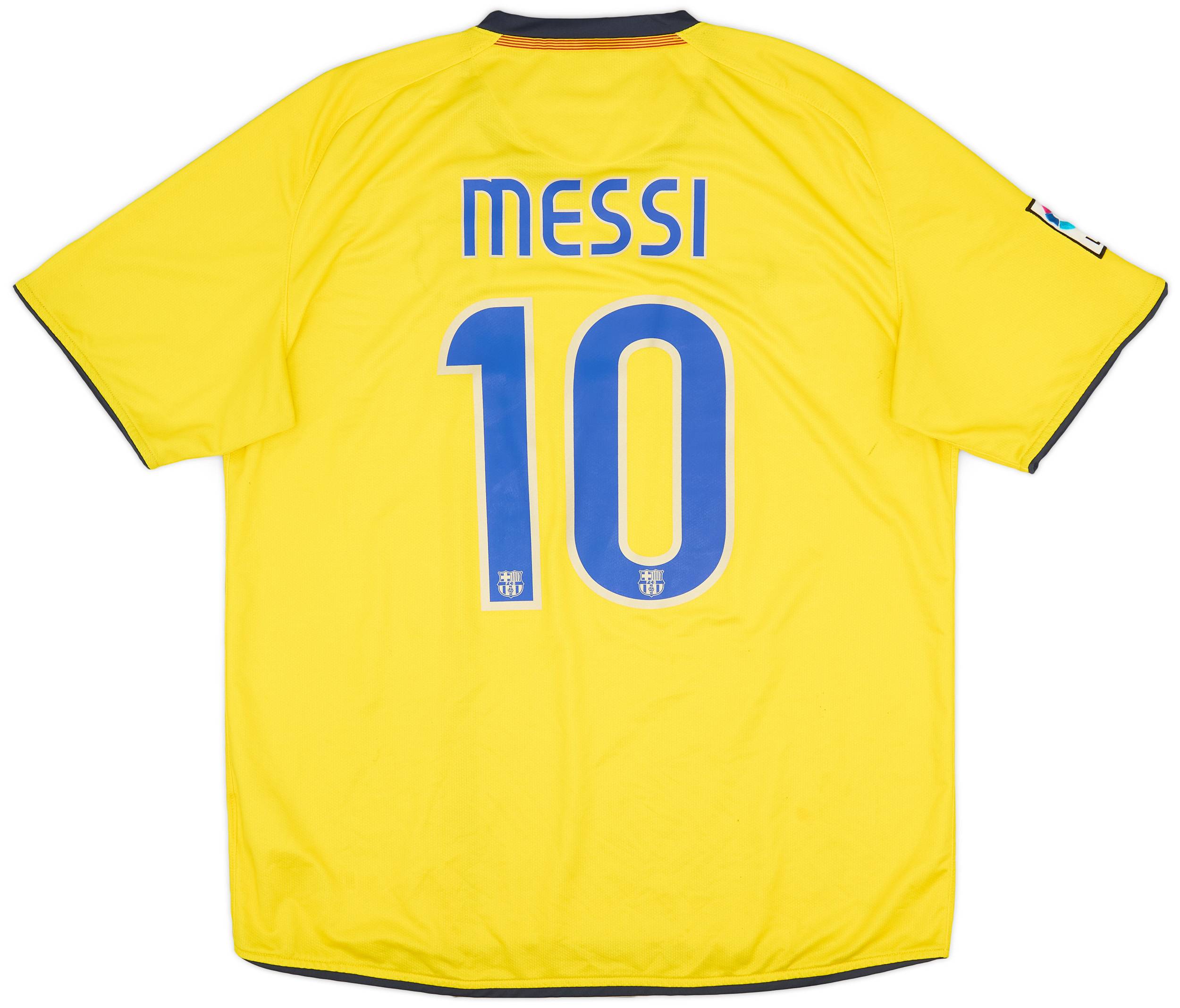 2008-10 Barcelona Away Shirt Messi #10 - 7/10 - (XL)