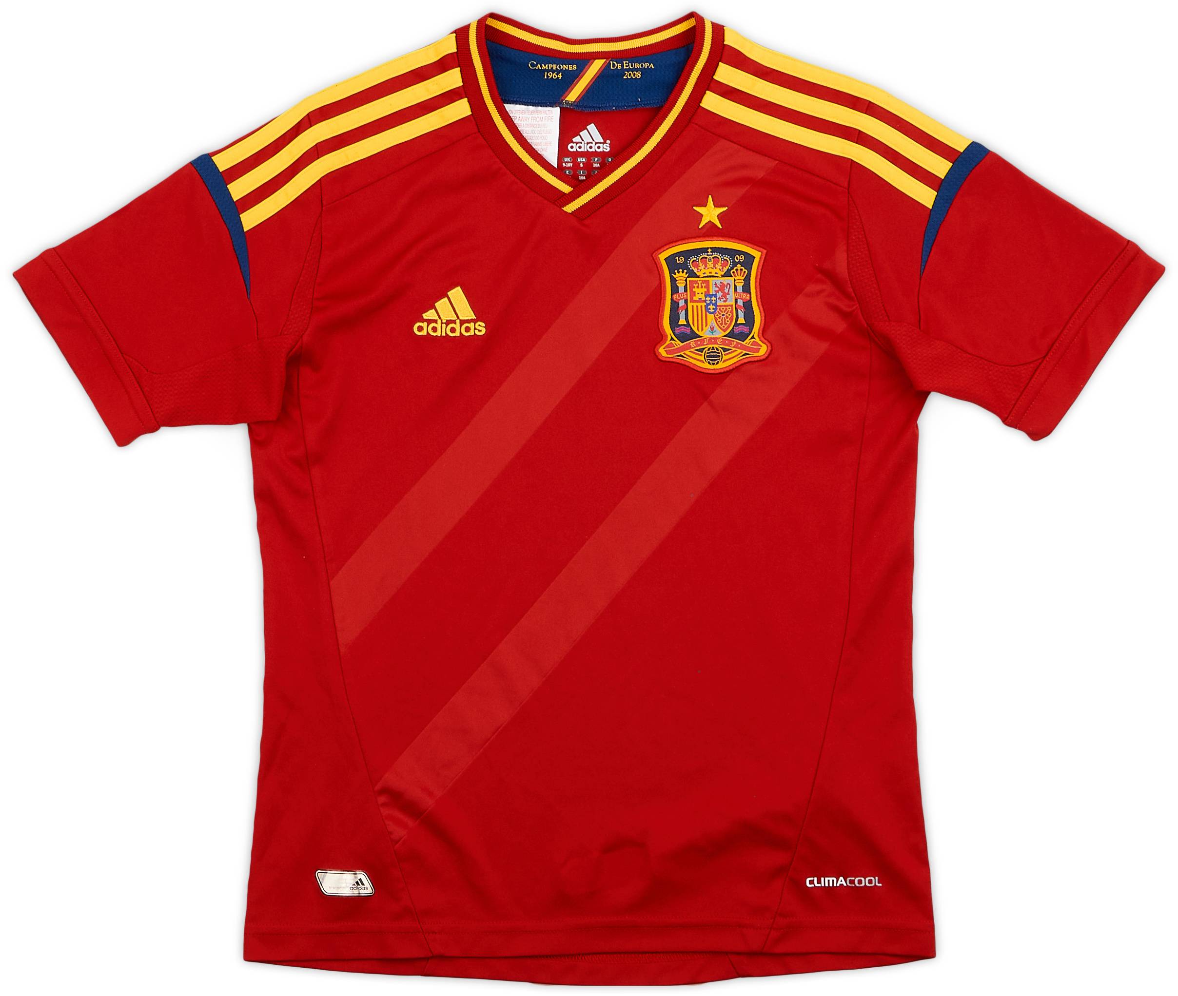 2011-12 Spain Home Shirt - 9/10 - (S.Boys)