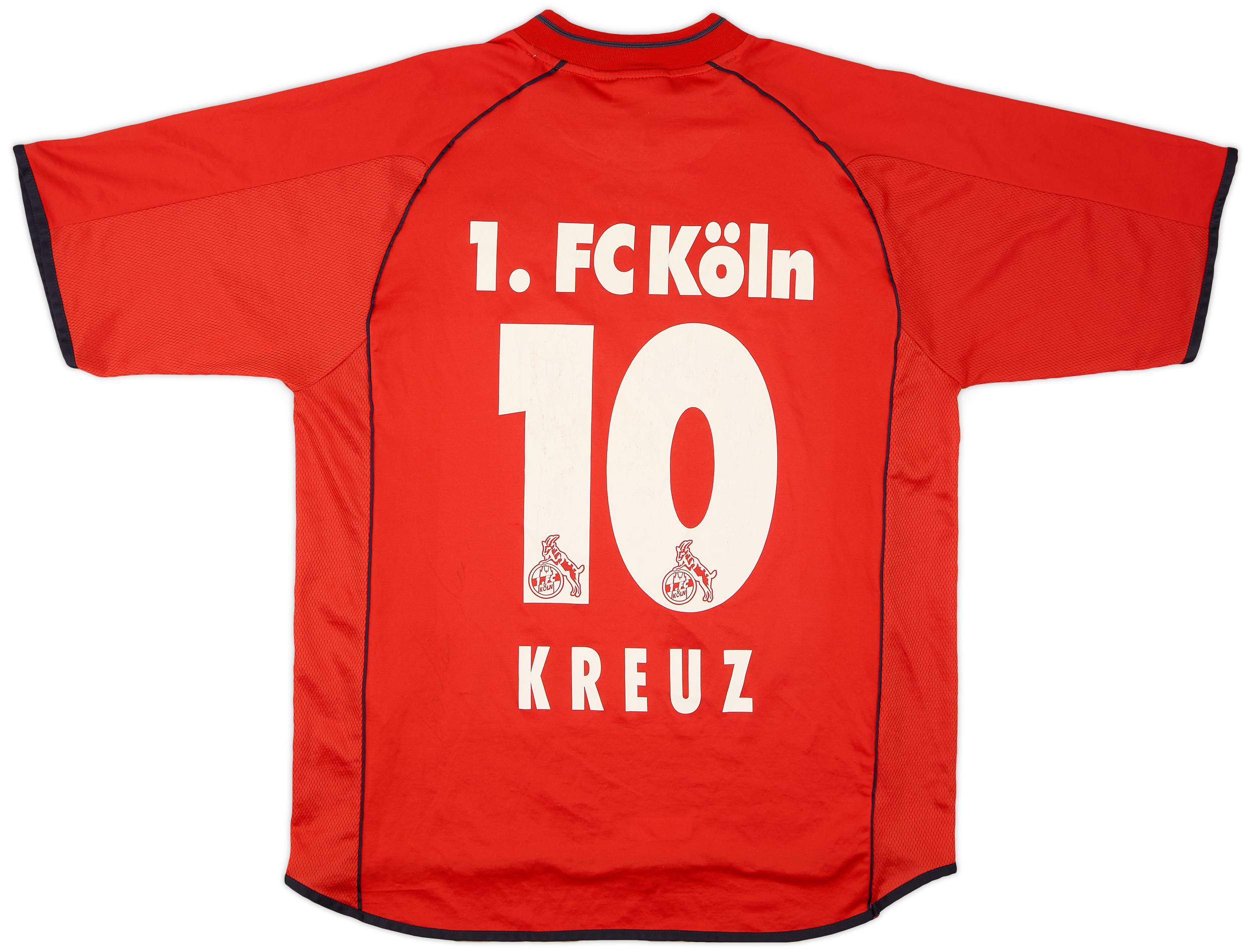 2001-02 FC Koln Home Shirt Kreuz #10 - 6/10 - (XL)