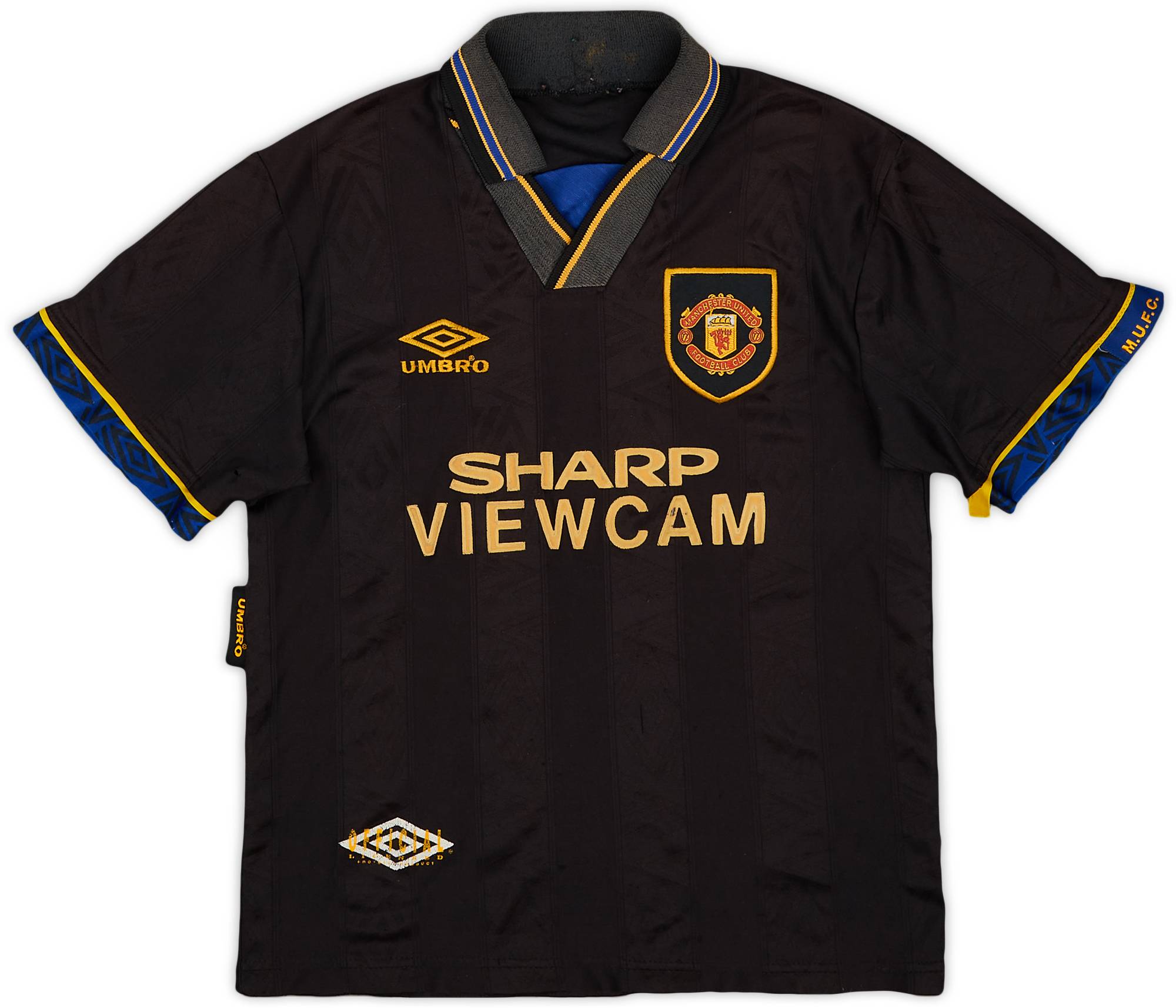 1993-95 Manchester United Away Shirt - 7/10 - (M.Boys)