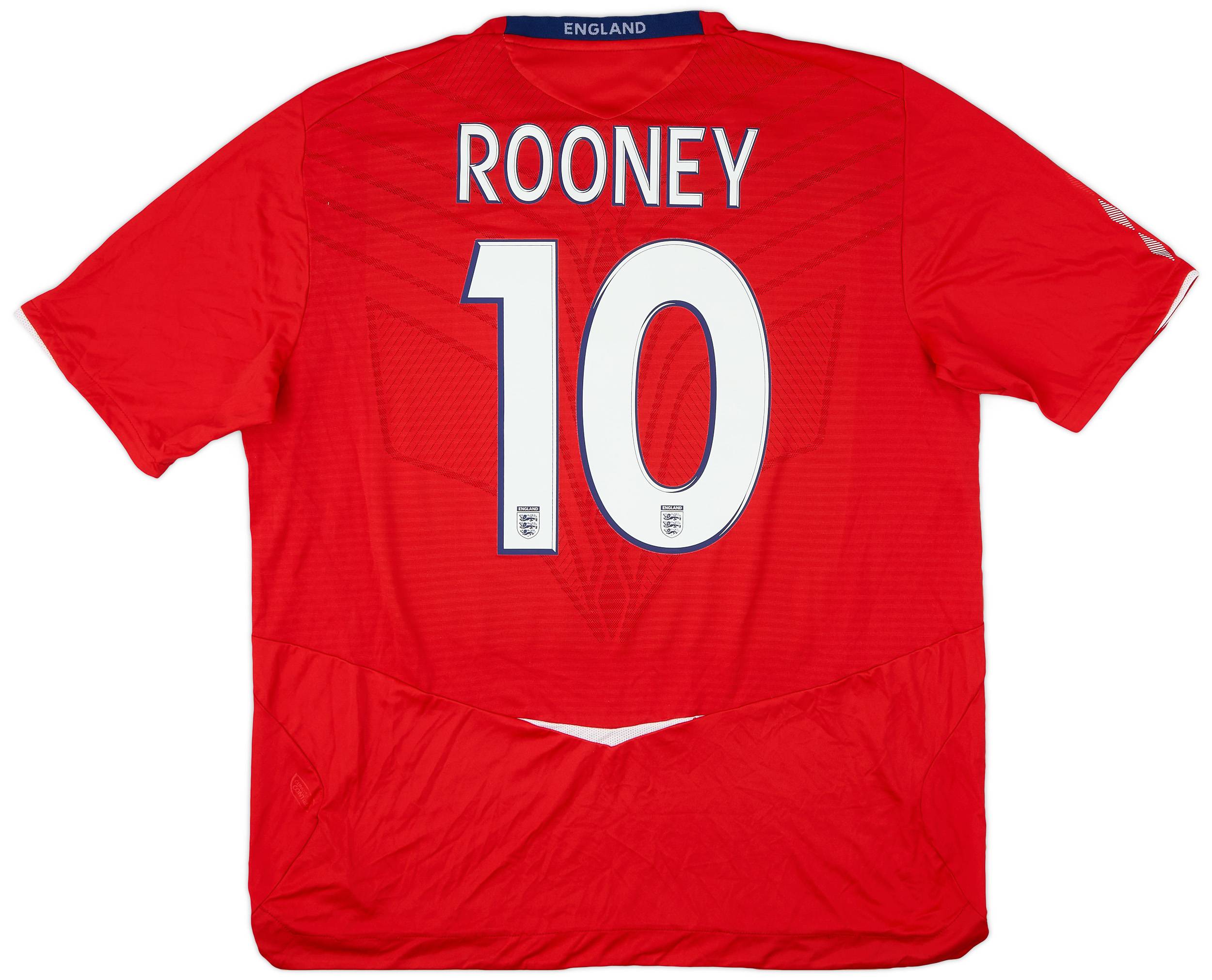 2008-10 England Away Shirt Rooney #9 - 8/10 - (XXL)