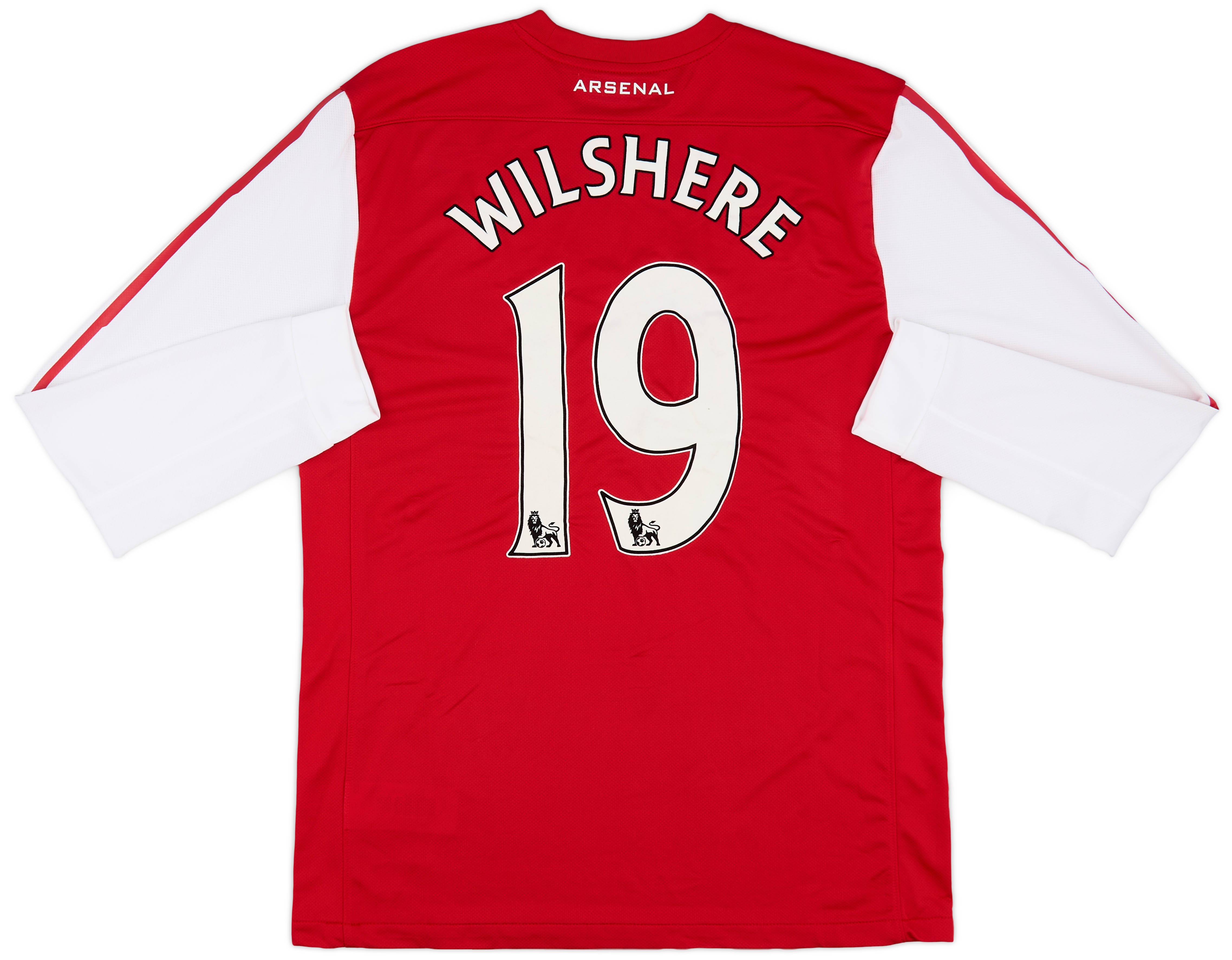 2011-12 Arsenal Home L/S Shirt Wilshere #19 (L)