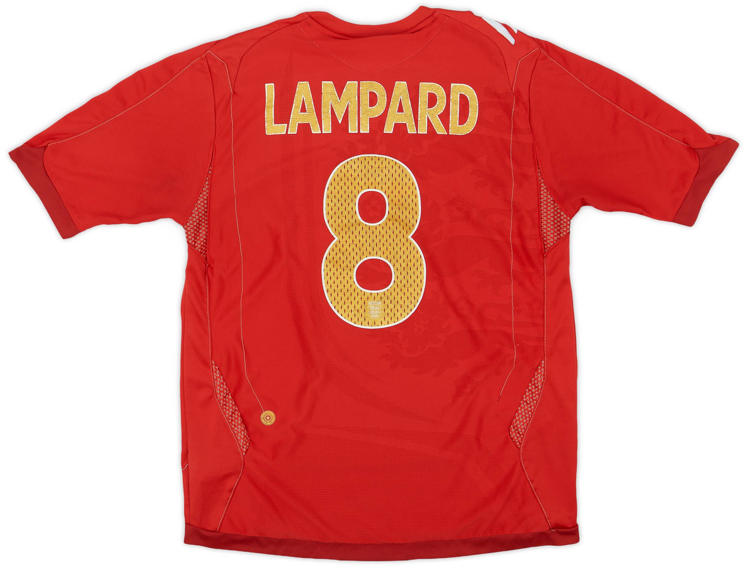 2006-08 England Away Shirt Lampard #8 - 4/10 - (M)