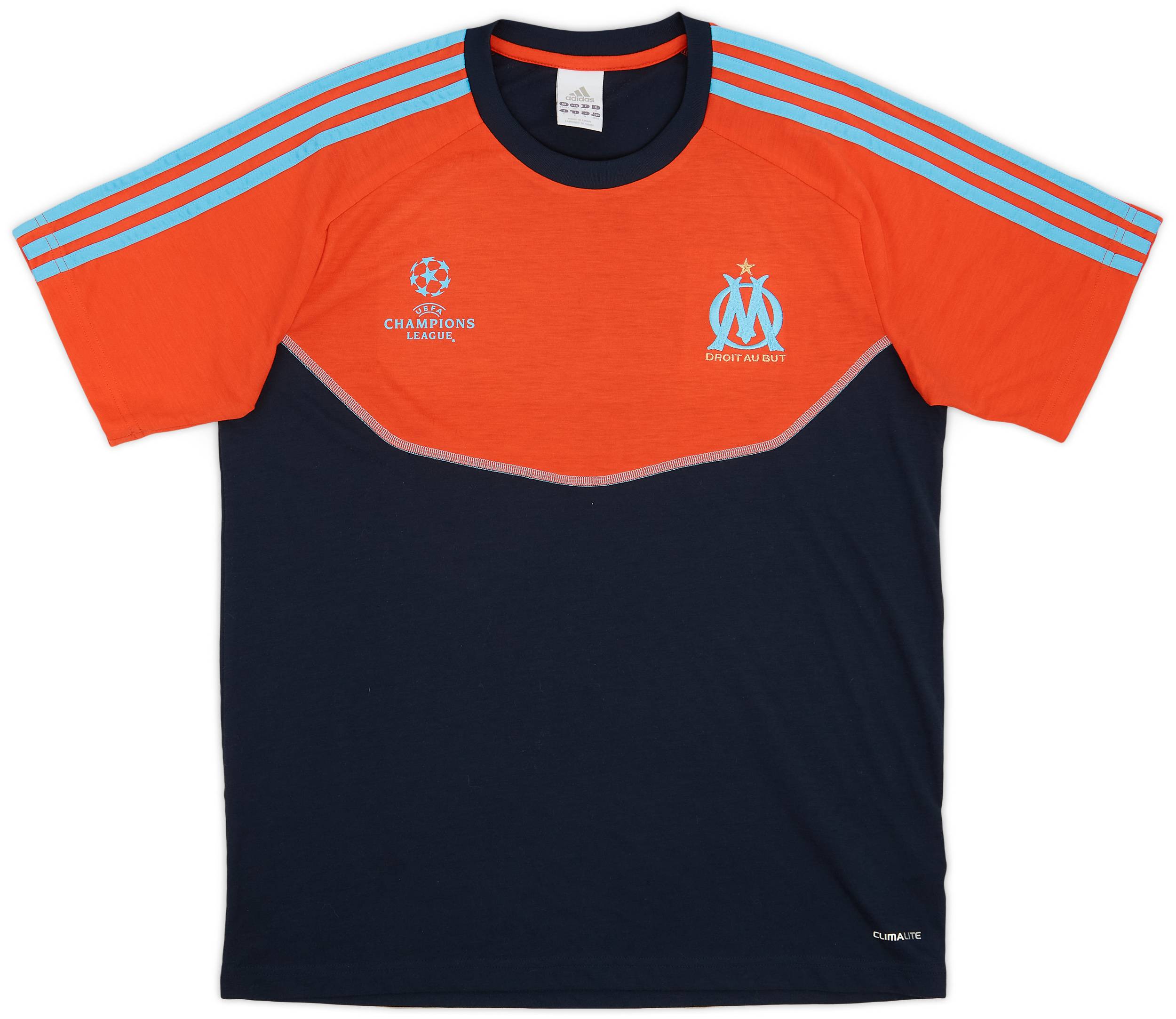 2011-12 Olympique Marseille adidas CL Cotton Tee - 9/10 - (M/L)