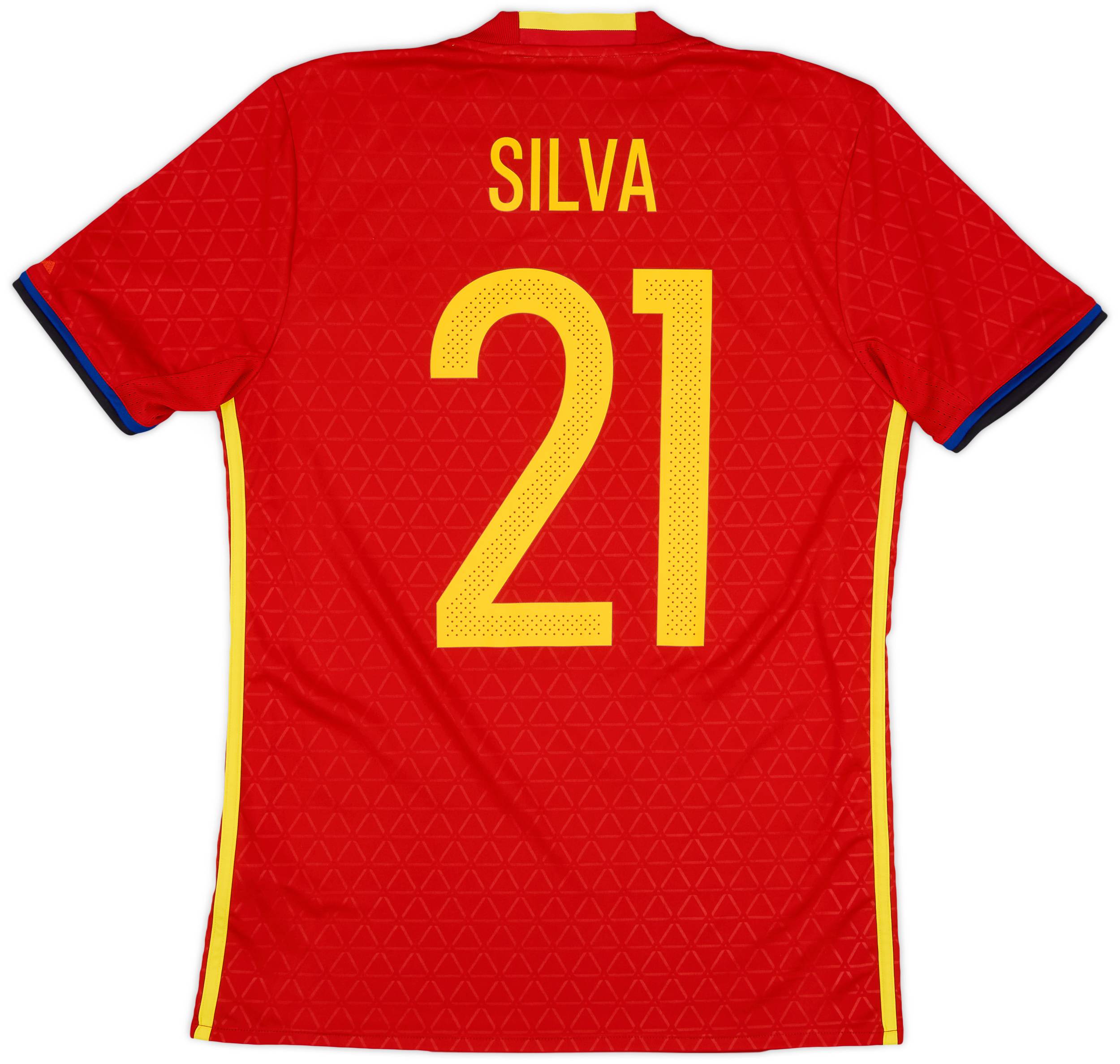 2016-17 Spain Home Shirt Silva #21 - 9/10 - (S)