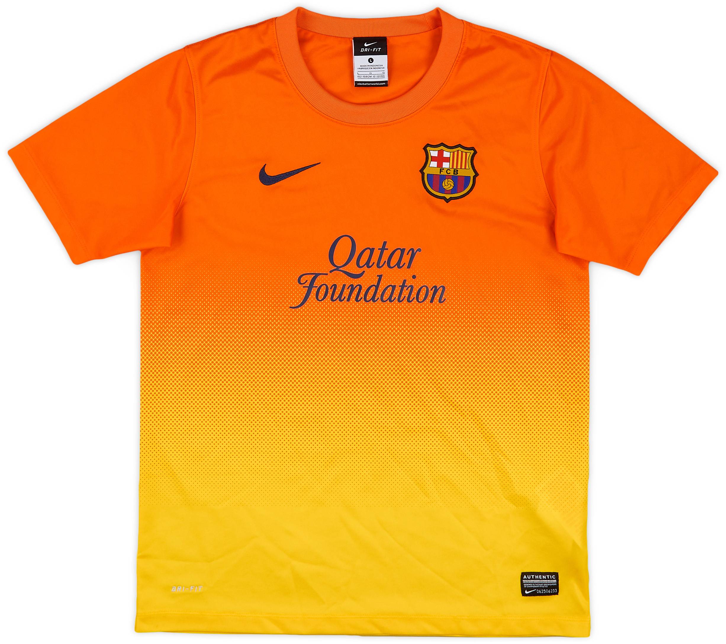 2012-13 Barcelona Basic Away Shirt - 7/10 - (L.Boys)