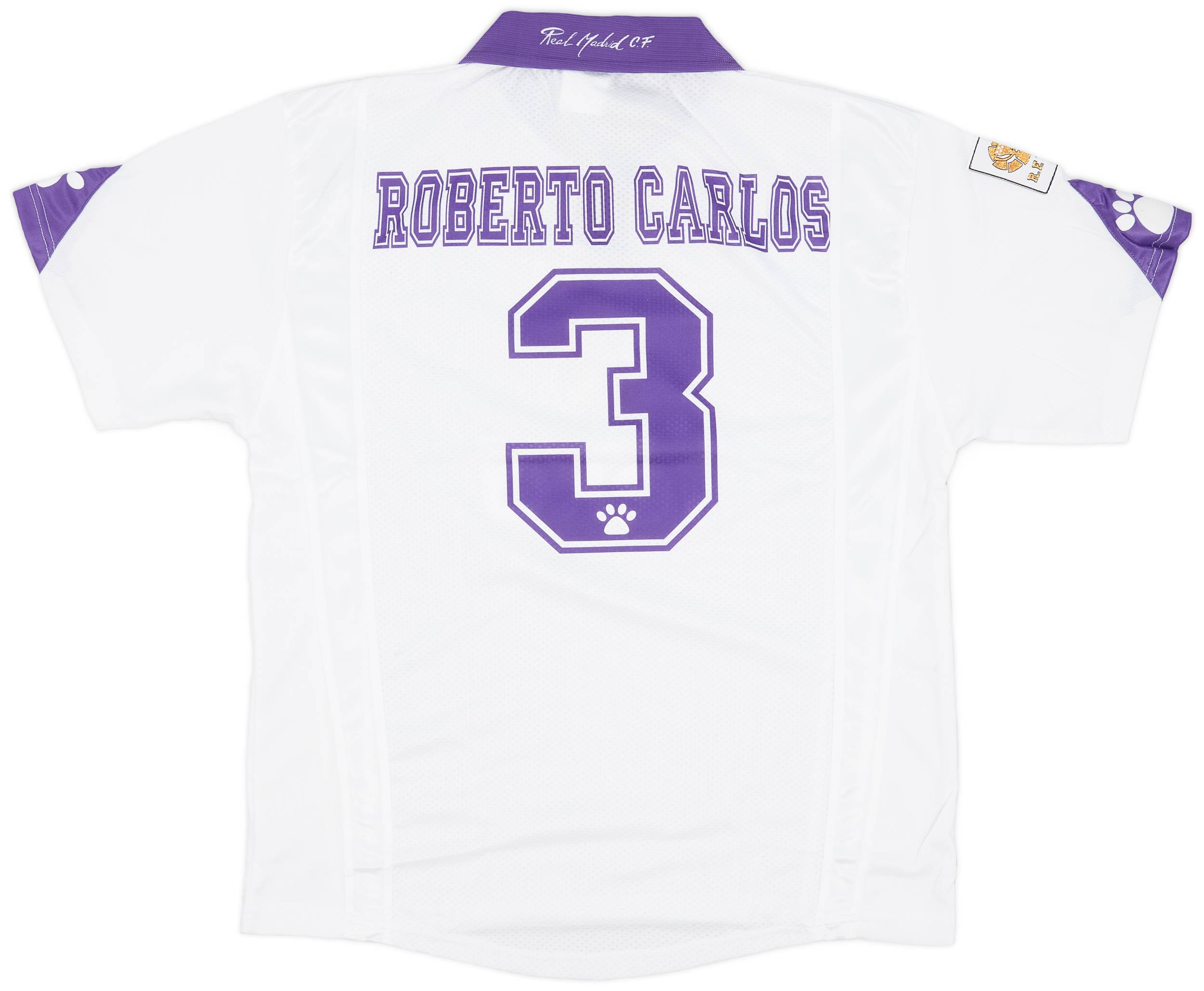 1997-98 Real Madrid Home Shirt Roberto Carlos #3 (L)