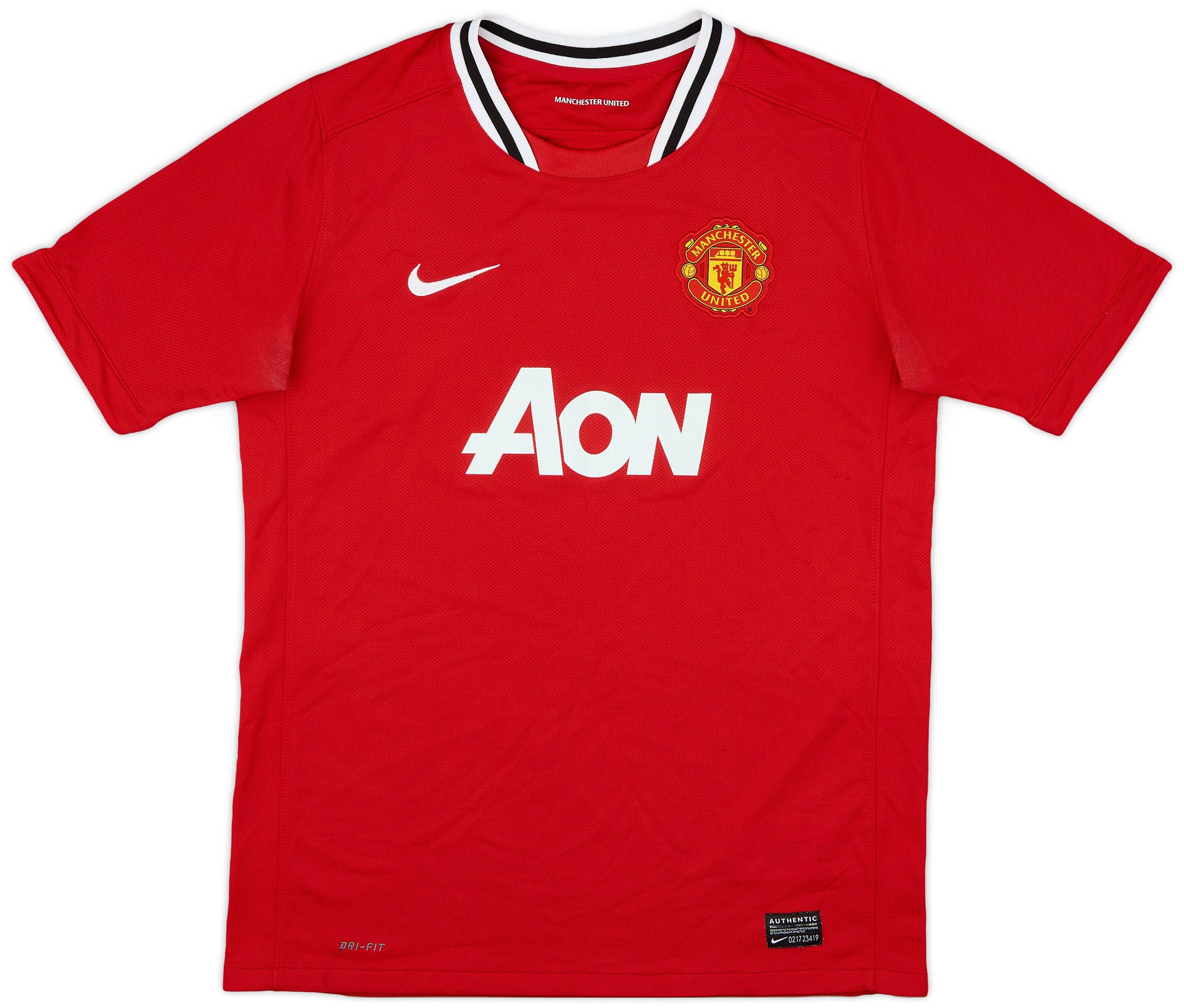 2011-12 Manchester United Home Shirt - 8/10 - (XL.Boys)