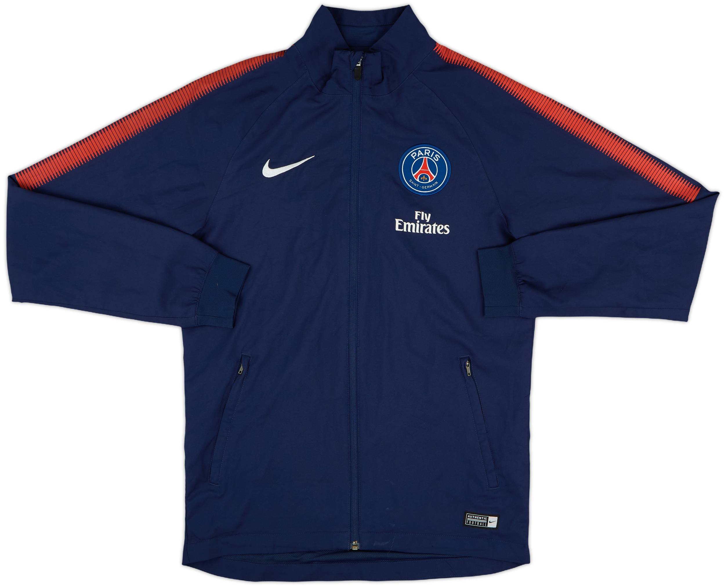 2017-18 Paris Saint-Germain Nike 1/4 Zip Track Jacket - 8/10