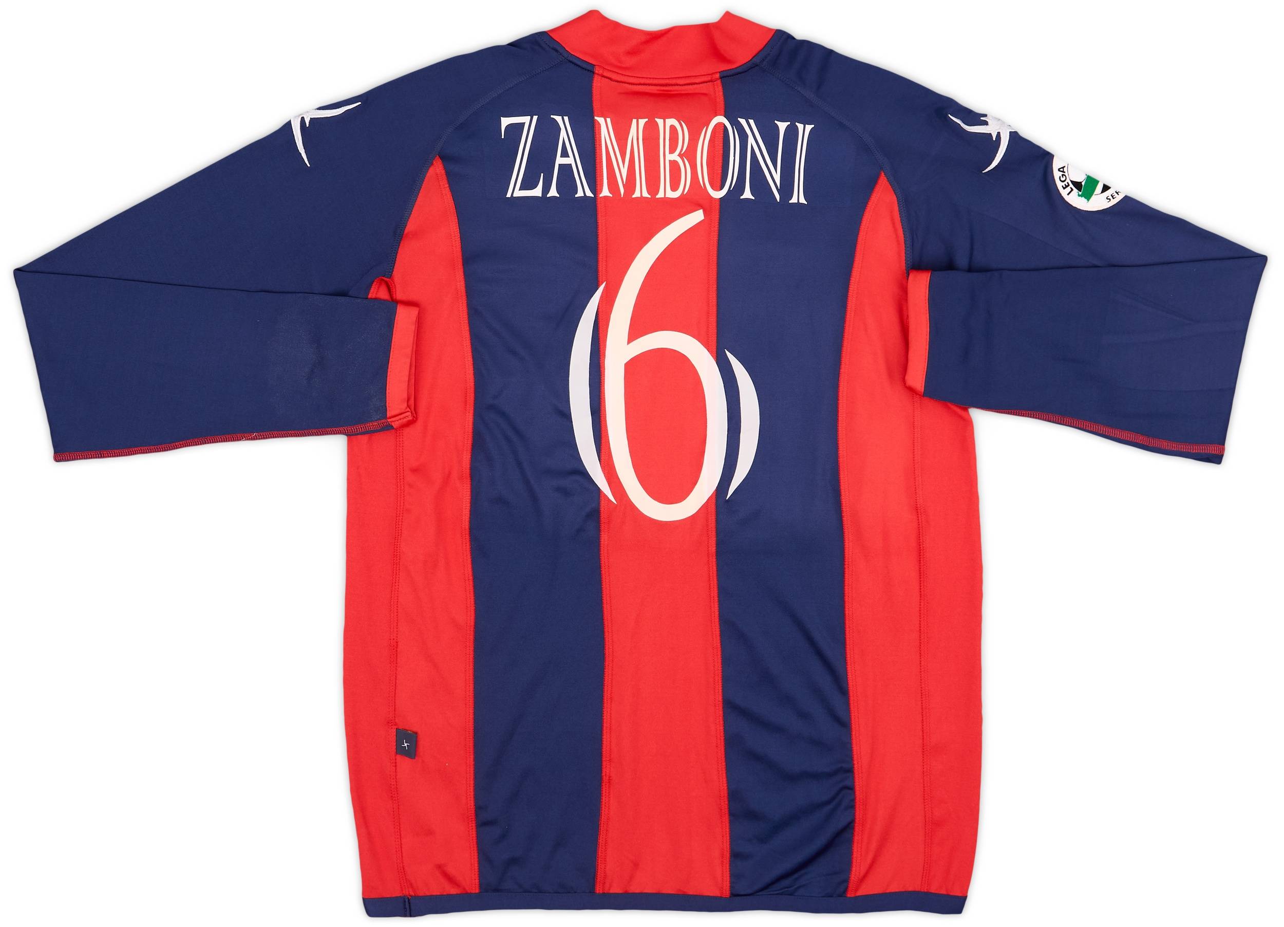 2006-07 Crotone Match Worn Home L/S Shirt Zamboni #6