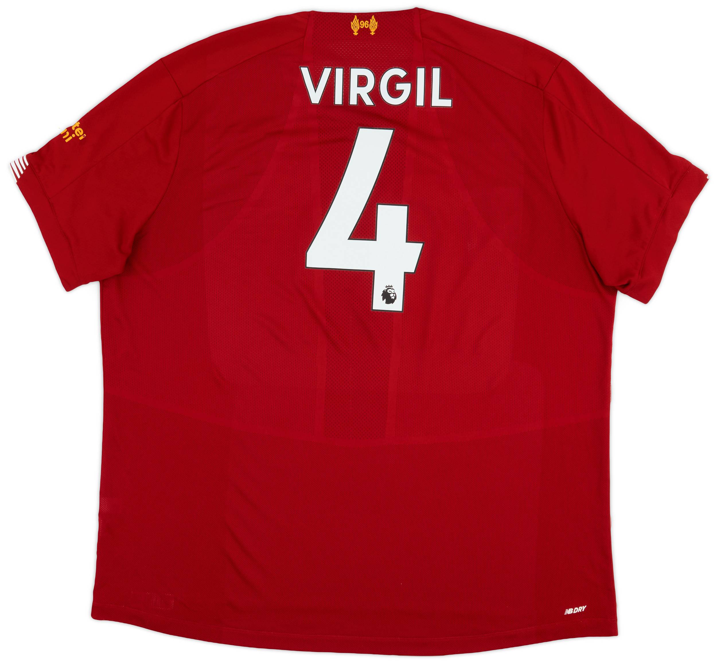 2019-20 Liverpool Home Shirt Virgil #4 - 6/10 - (XXL)